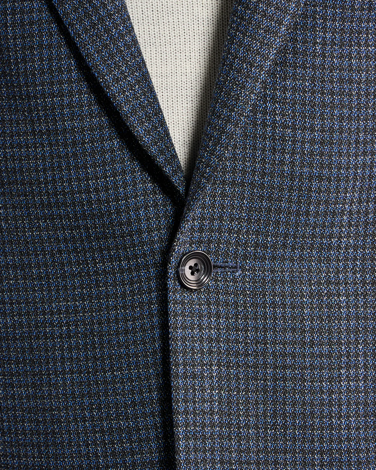 Indigo & Grey Neat Comfort Wool Stretch 'Hampton' Sport Jacket - Image 5