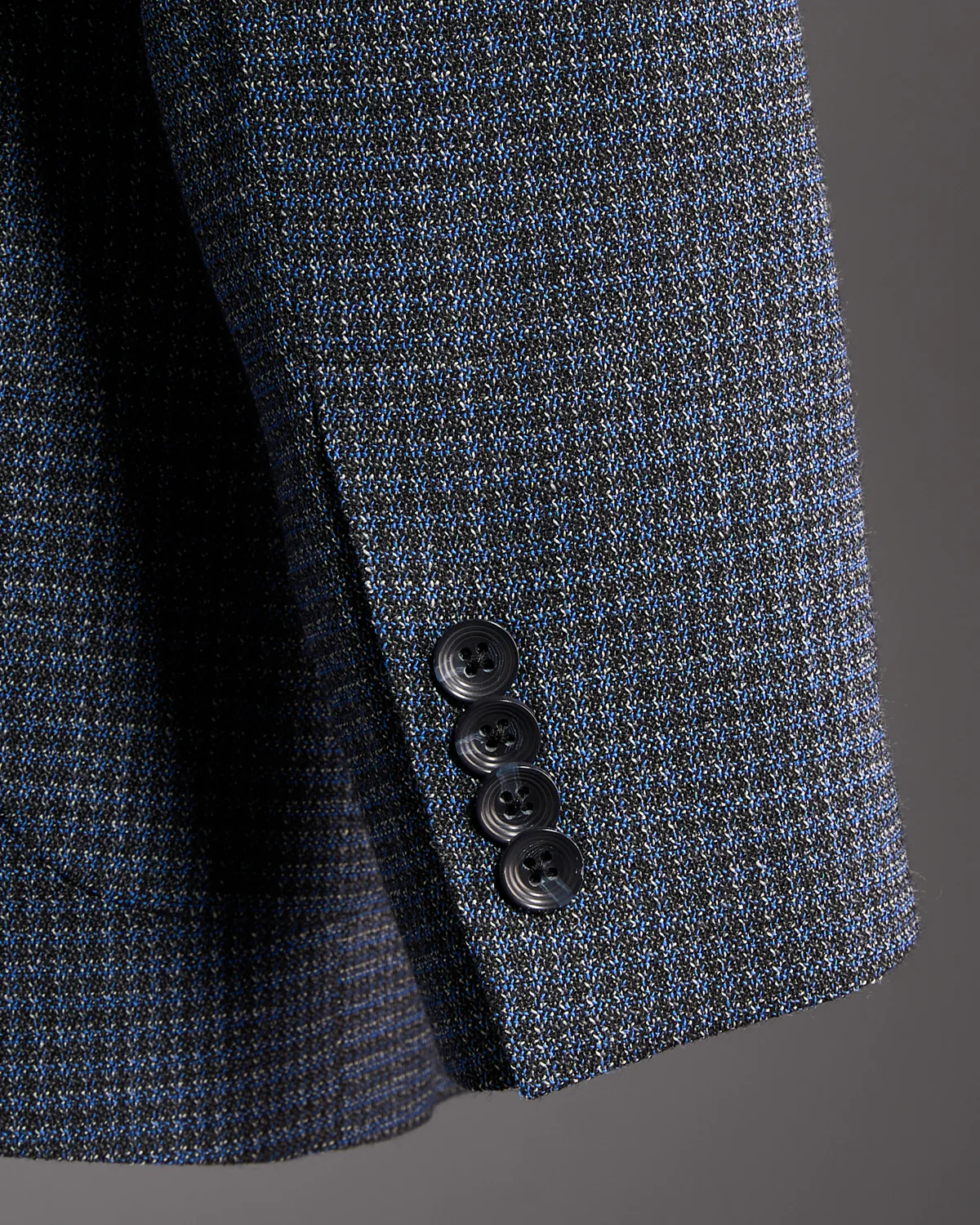 Indigo & Grey Neat Comfort Wool Stretch 'Hampton' Sport Jacket - Image 7