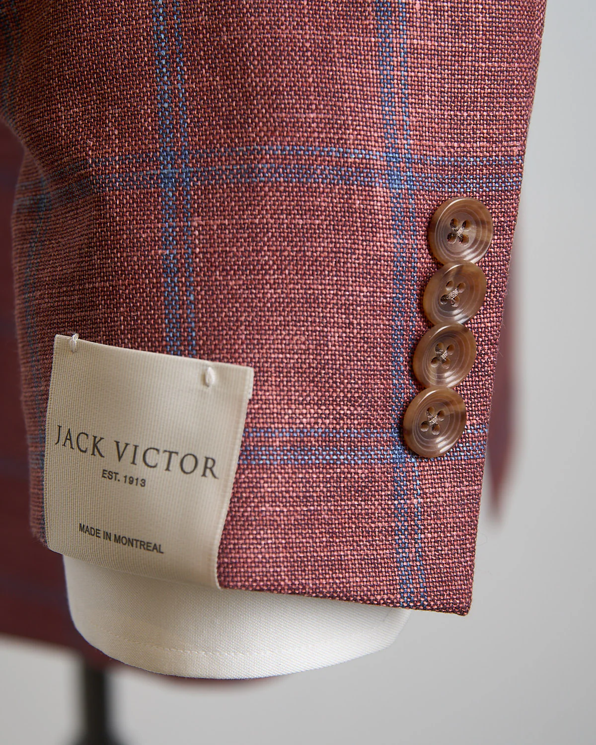 Stretch Summertime Check Hopsack Soft Jacket - Image 10