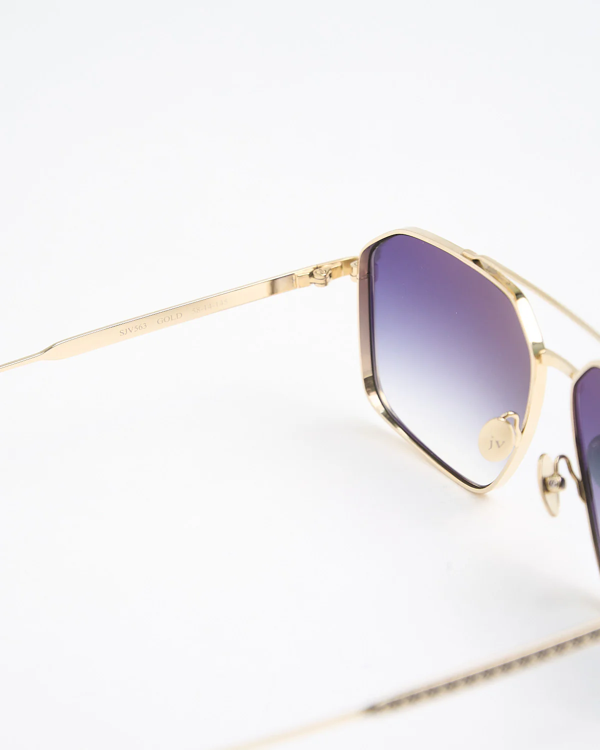 Gold Colour Metal Frame SJV563 Sunglasses - Image 5