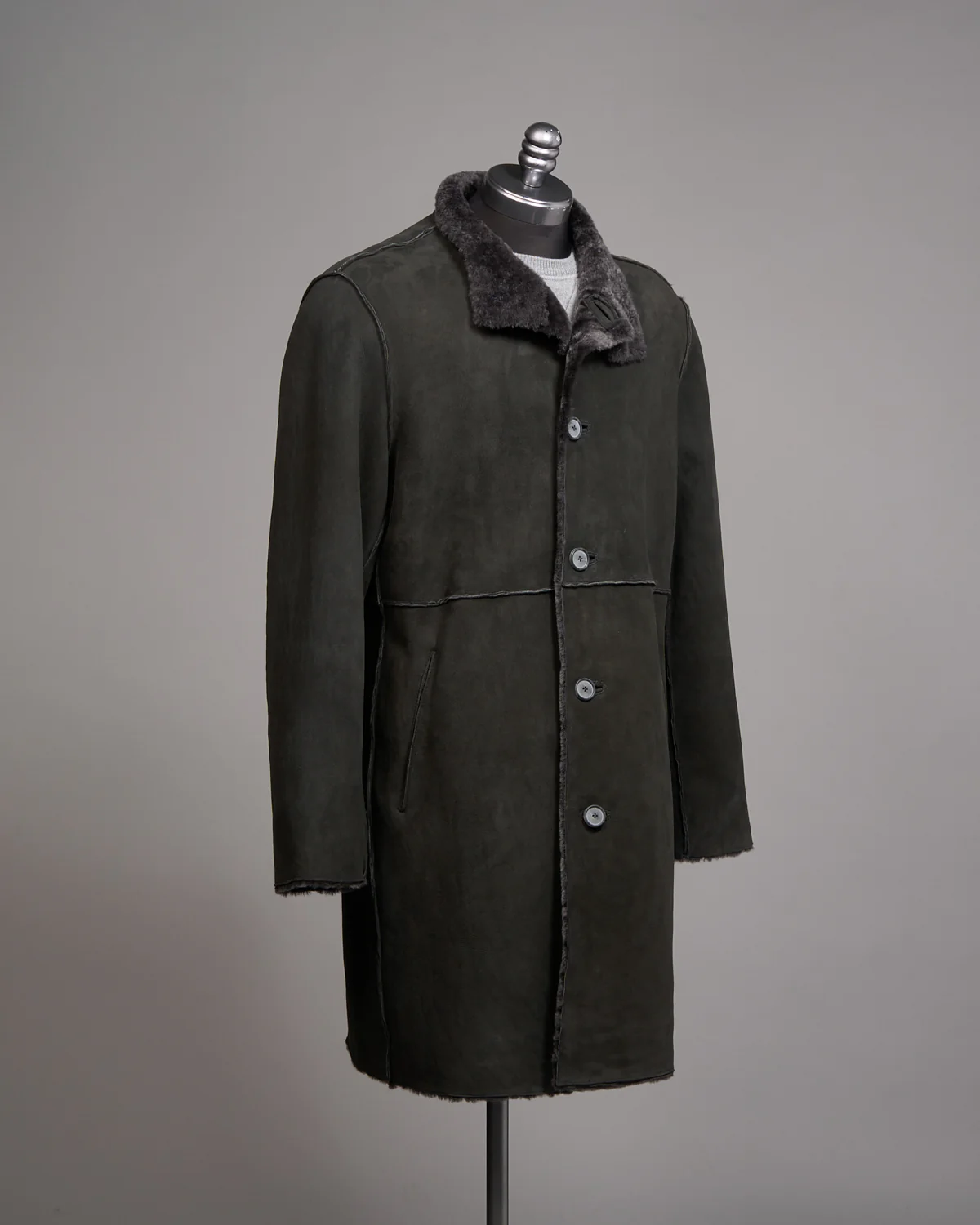 Jv Xxv Shearling Long Coat - Image 6