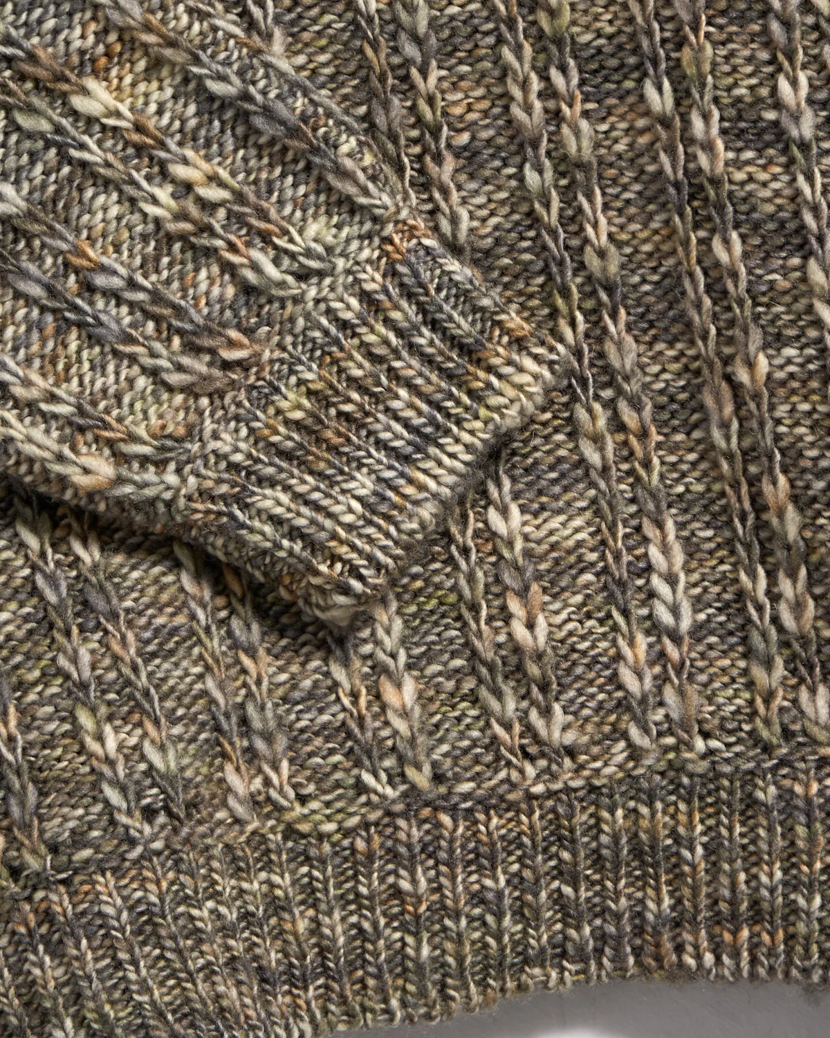 Regular Fit Ls Crewneck With Vertical Jersey Purl - Image 2