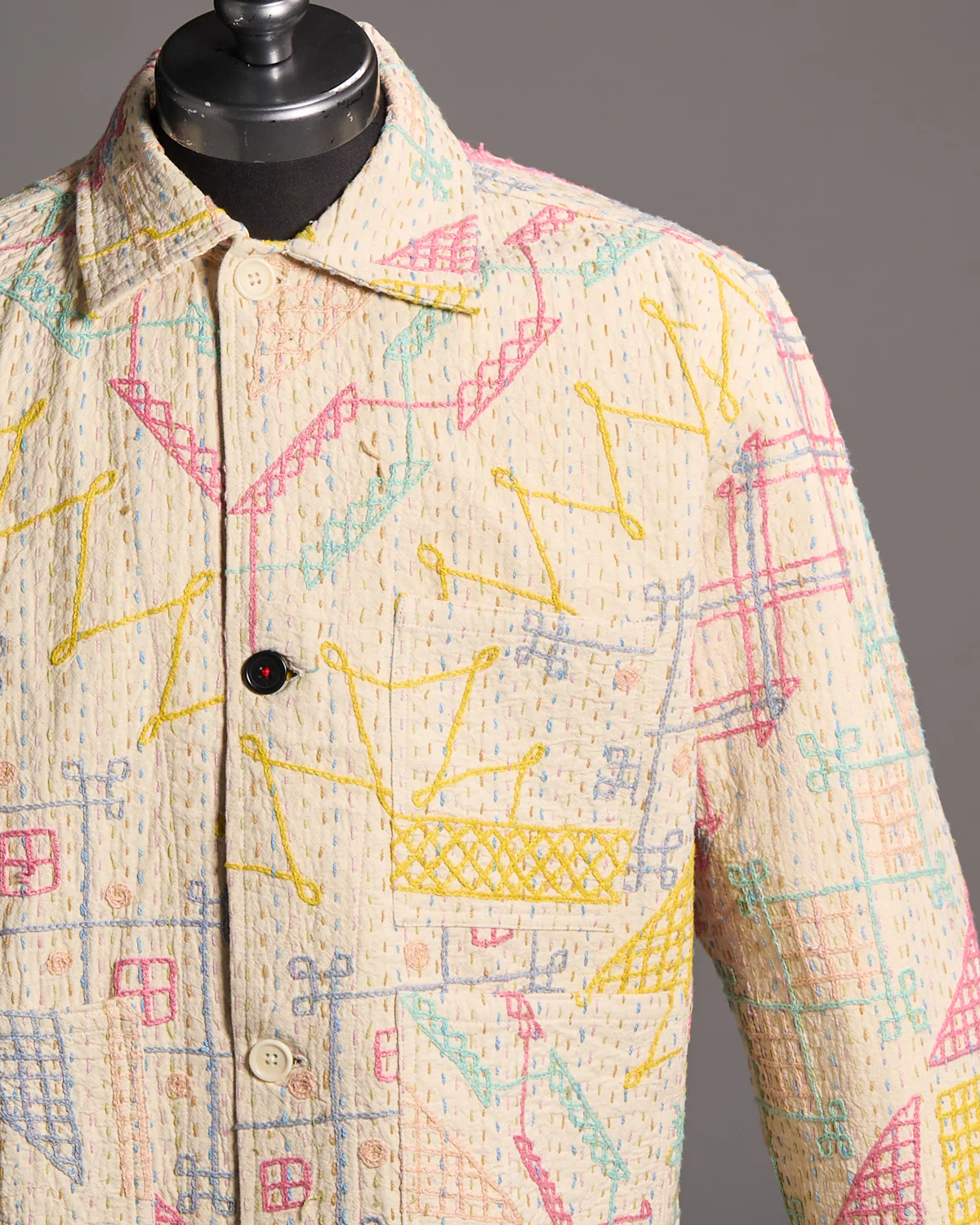 1 Of 1 Suzani Hand Embroidered Jacket - Image 2