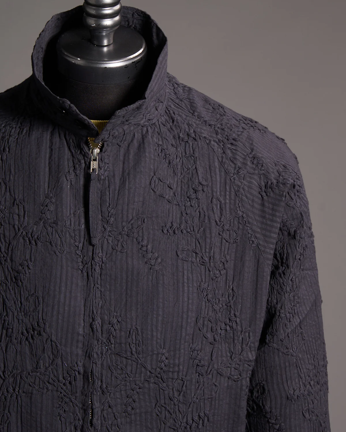 Stanley Seersucker With Hand Embroidery Relaxed Jacket - Image 2