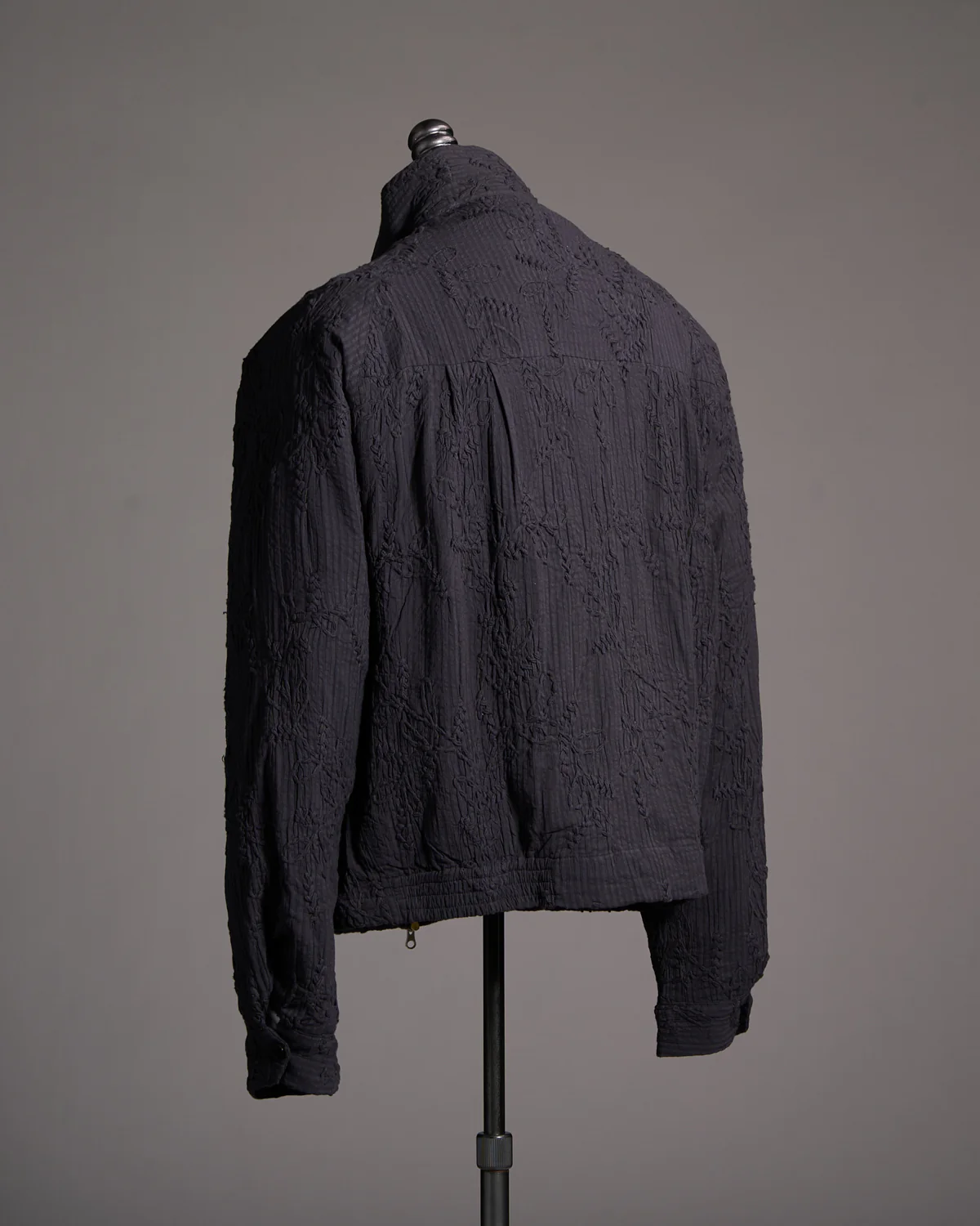 Stanley Seersucker With Hand Embroidery Relaxed Jacket - Image 4