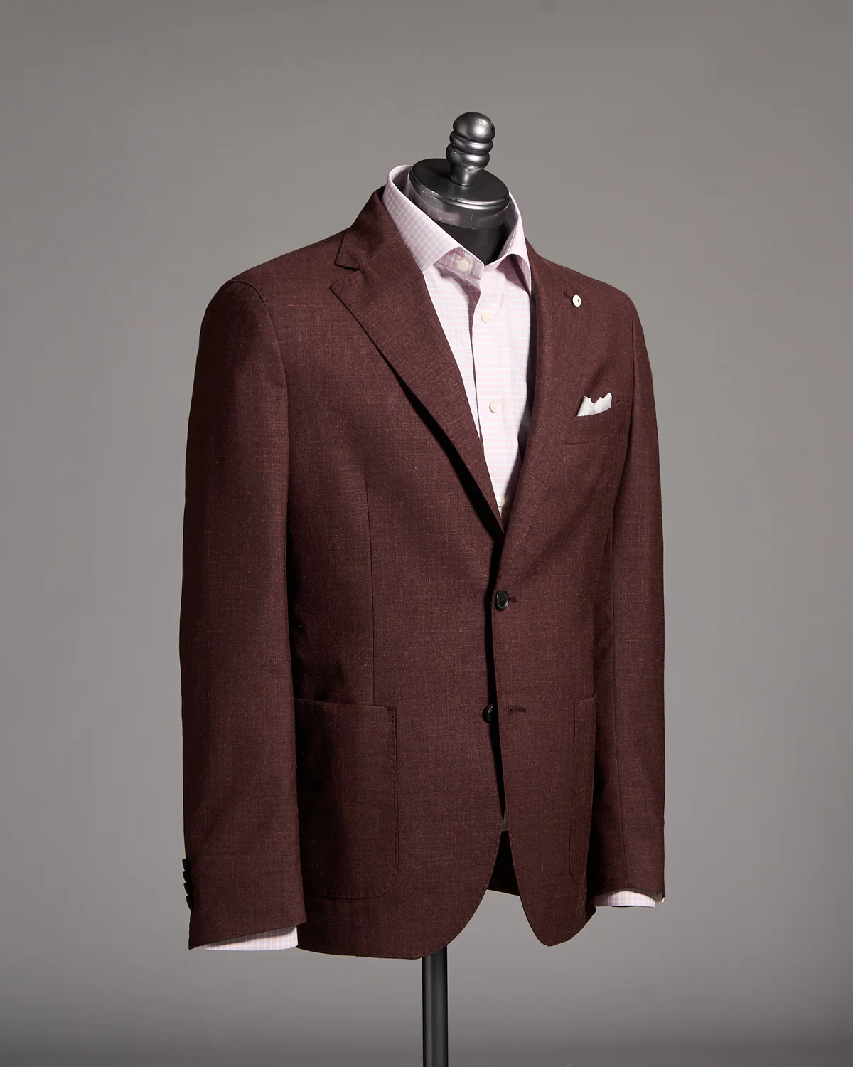 Wool-Silk-Linen Melange Sport Jacket