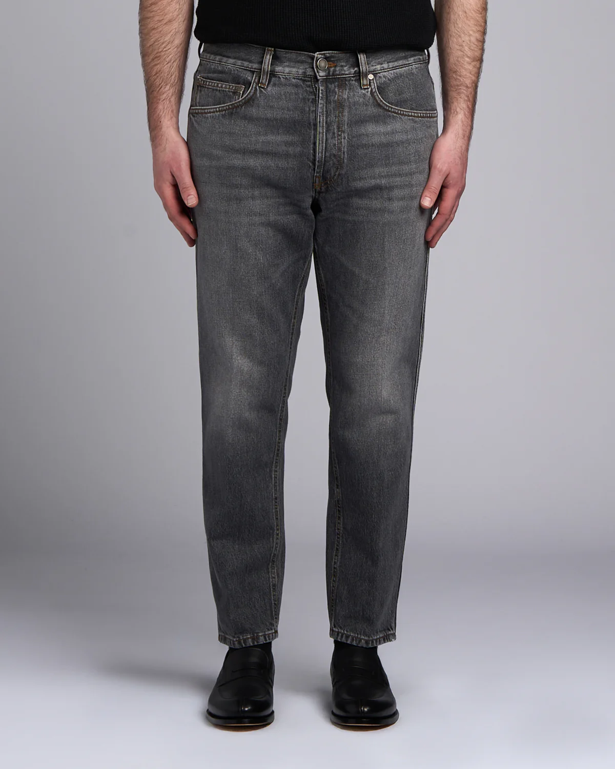 Stone Washed Black Jeans