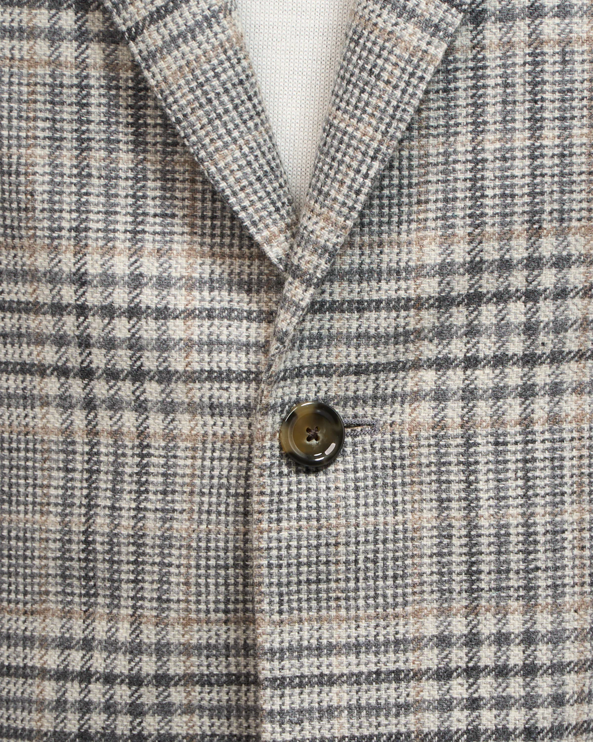 Wool & Cashmere 'Roma' Fit Light Prince Of Wales Check Soft Jacket - Image 6