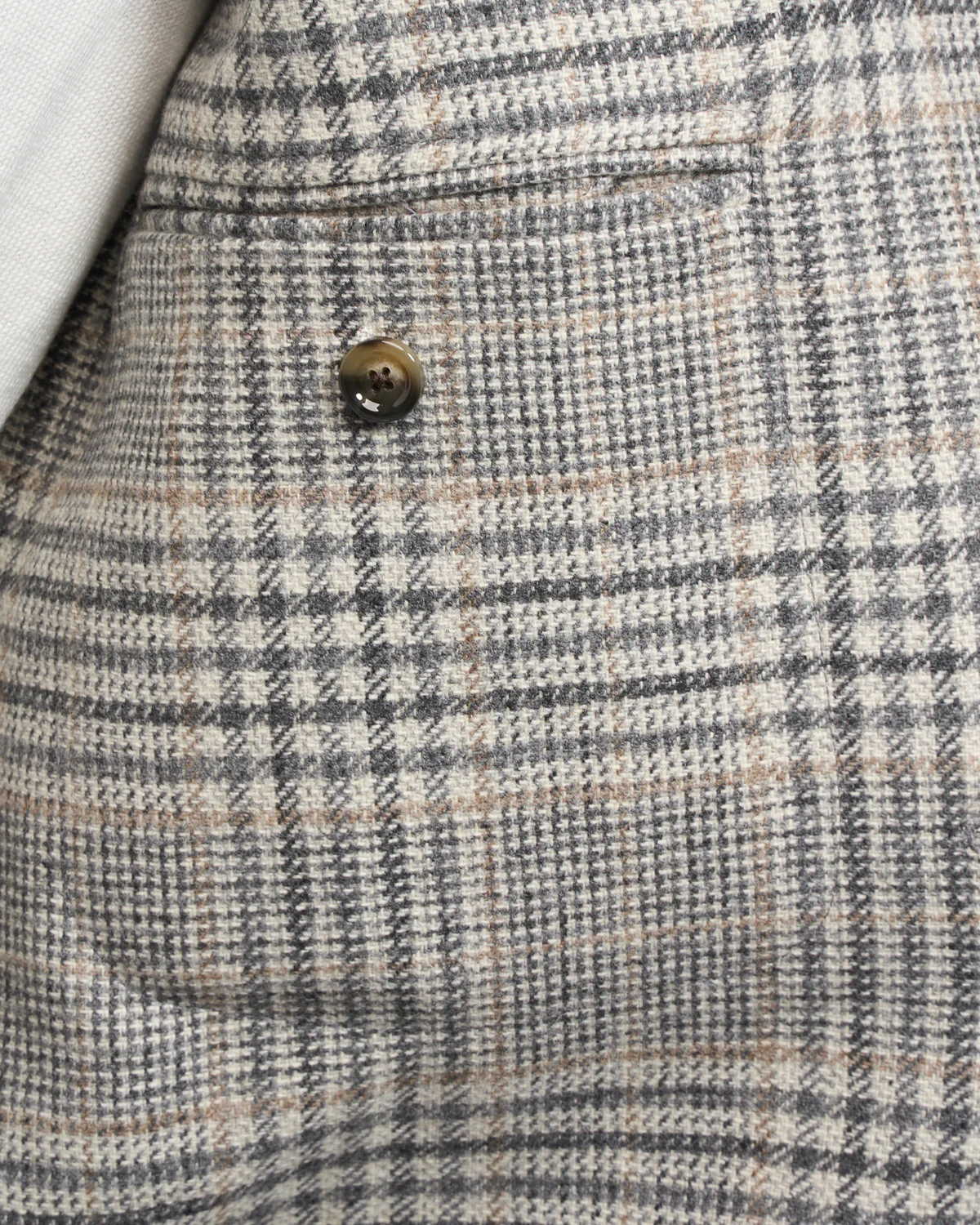 Wool & Cashmere 'Roma' Fit Light Prince Of Wales Check Soft Jacket - Image 8