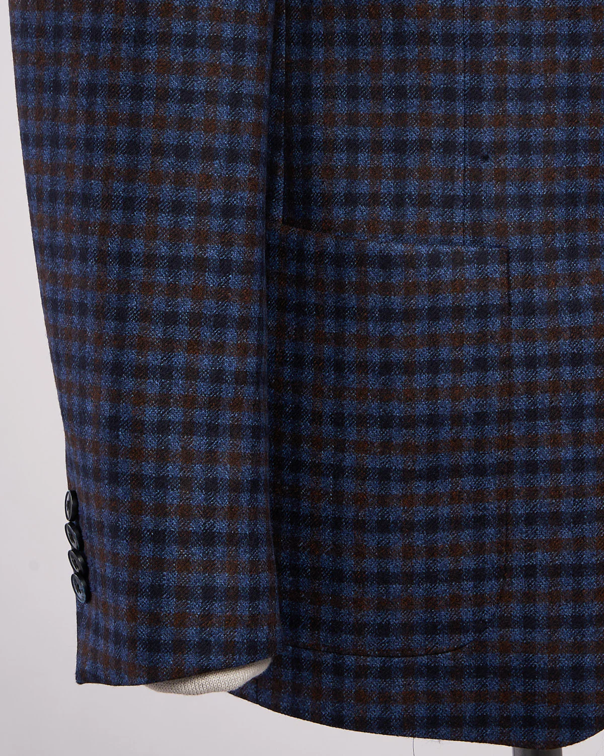 Flannel Gingham Wool Sport Jacket - Image 5