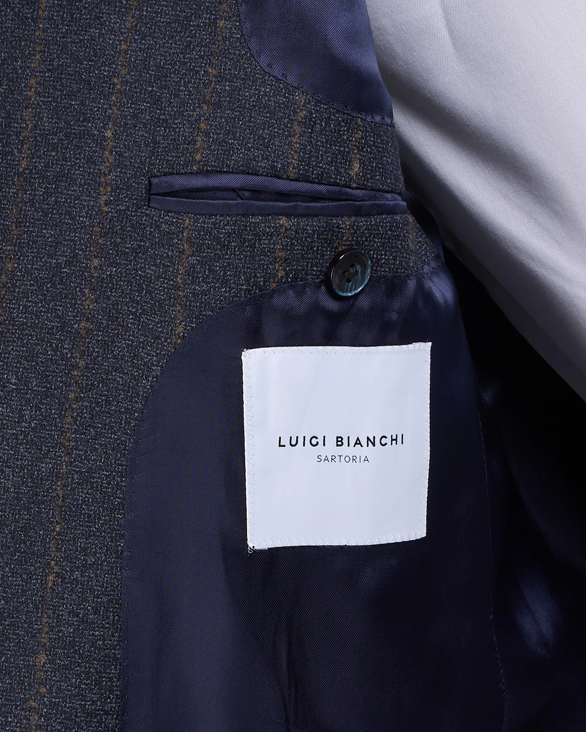 Flocked Stripe Wool Stretch Flannel Soft 'Dream' Suit - Image 7