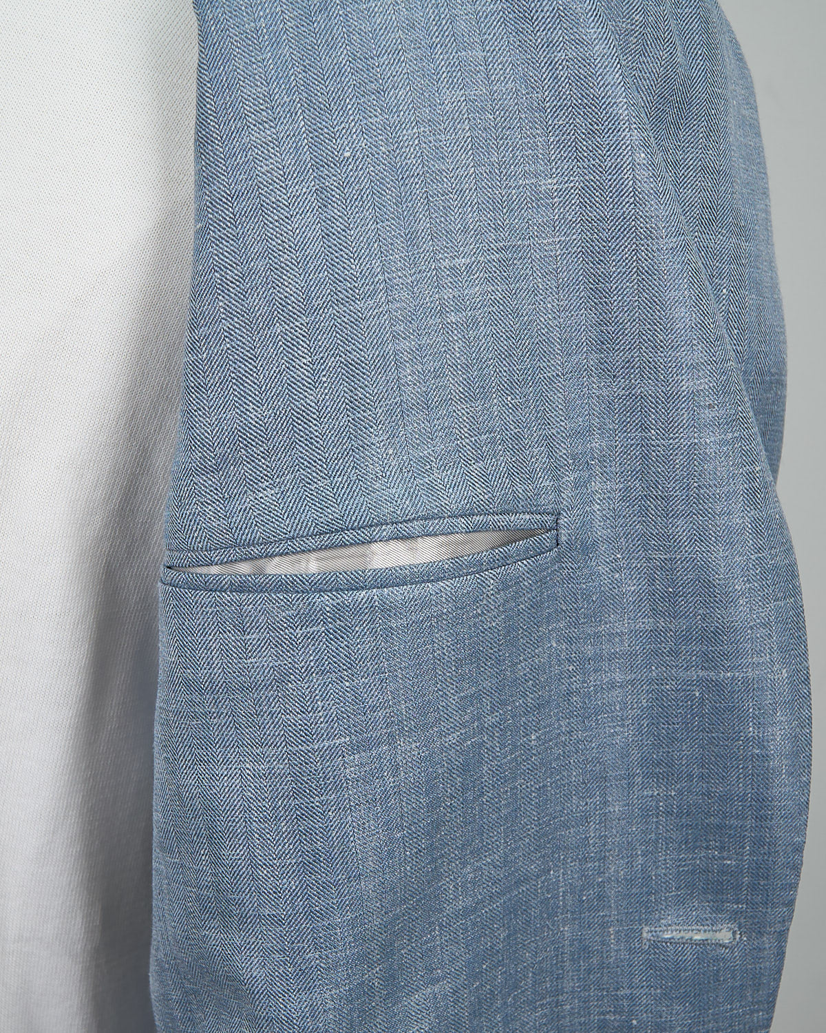 Loro Piana Summertime Tonal Herringbone Jacket - Image 7