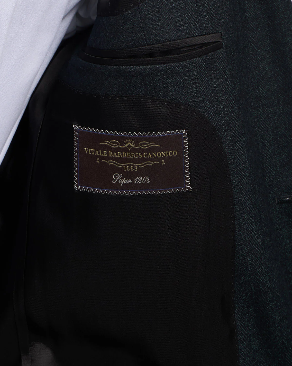 Super 120's Emerald Green Barberis Flannel Wool Soft Dream Suit - Image 8