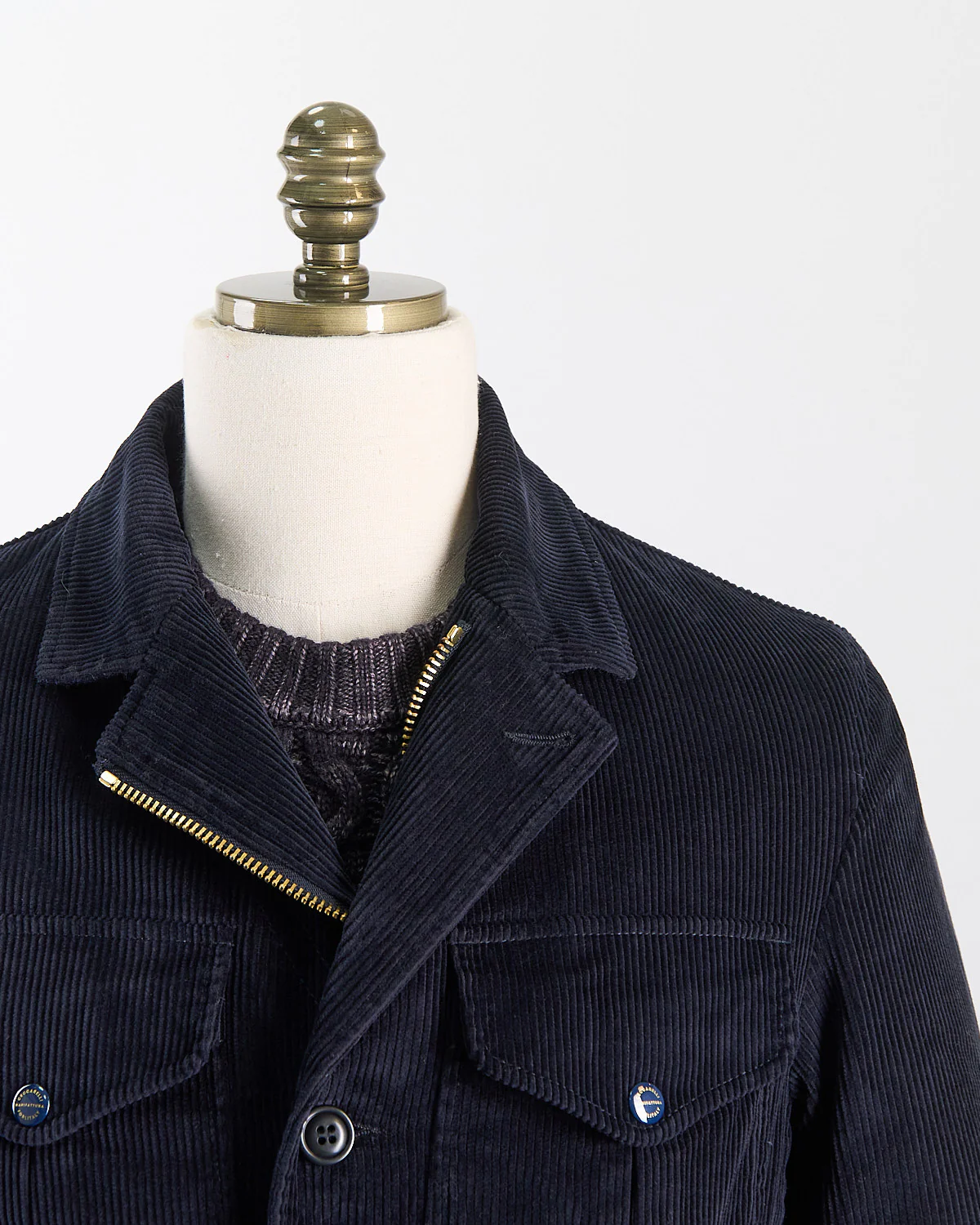 7028-Qk Corduroy 'Alligator' Field Jacket - Image 3