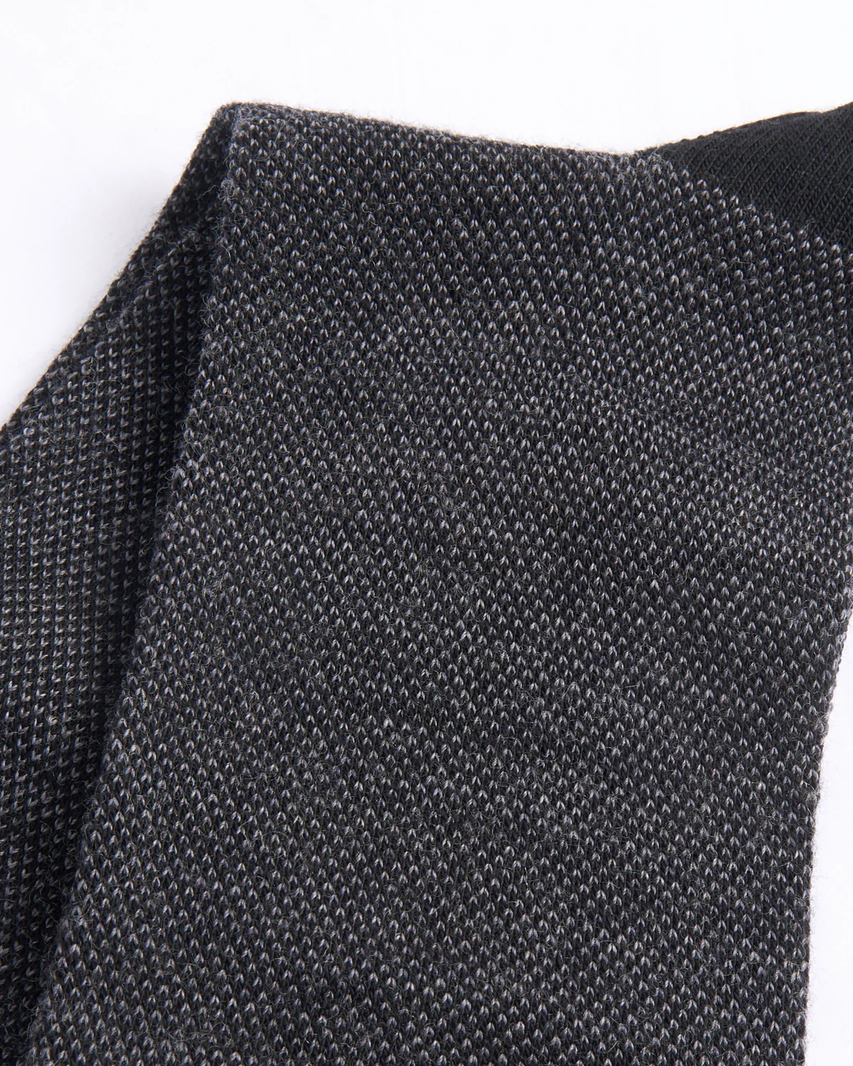 Black Extrafine Merino Birdseye Socks - Image 3