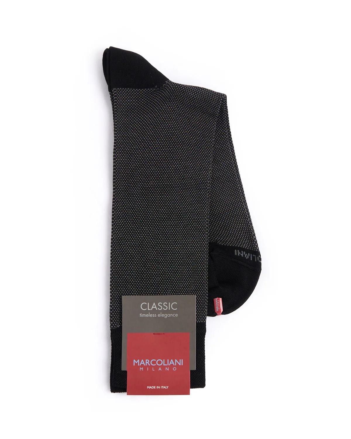 Black Pima Cotton Birdseye Socks - Image 2