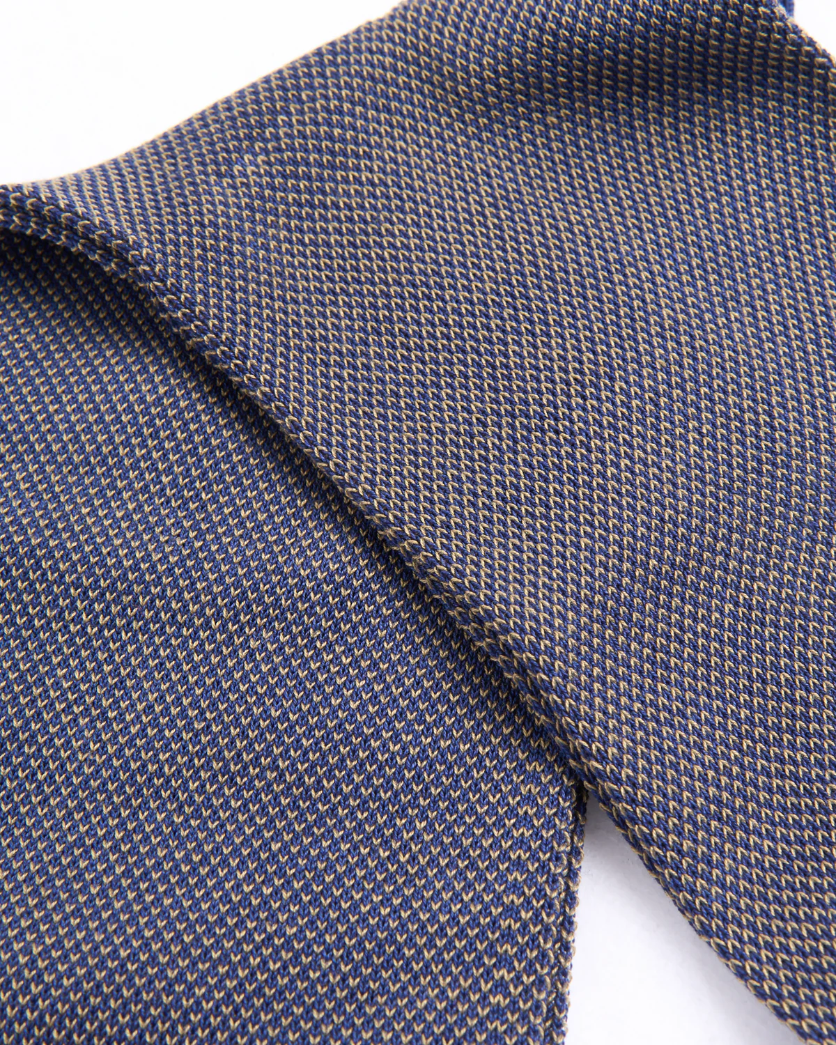 Blue - Beige Pima Cotton Birdseye Socks - Image 3