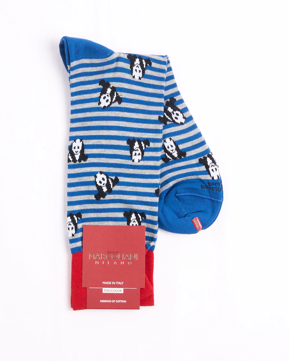 Blue / Pearl Pima Cotton Panda Socks - Image 2