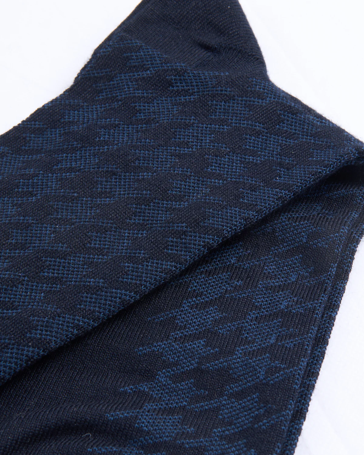 Navy Mousse Of Modal Houndstooth Socks - Image 3