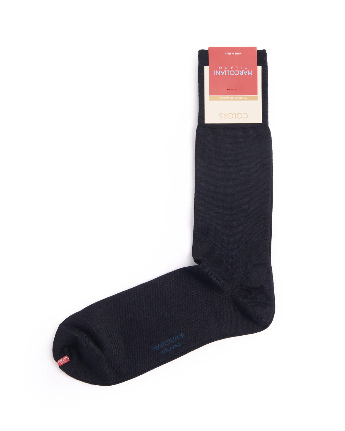 Navy Mousse Of Modal Plain Dress Socks