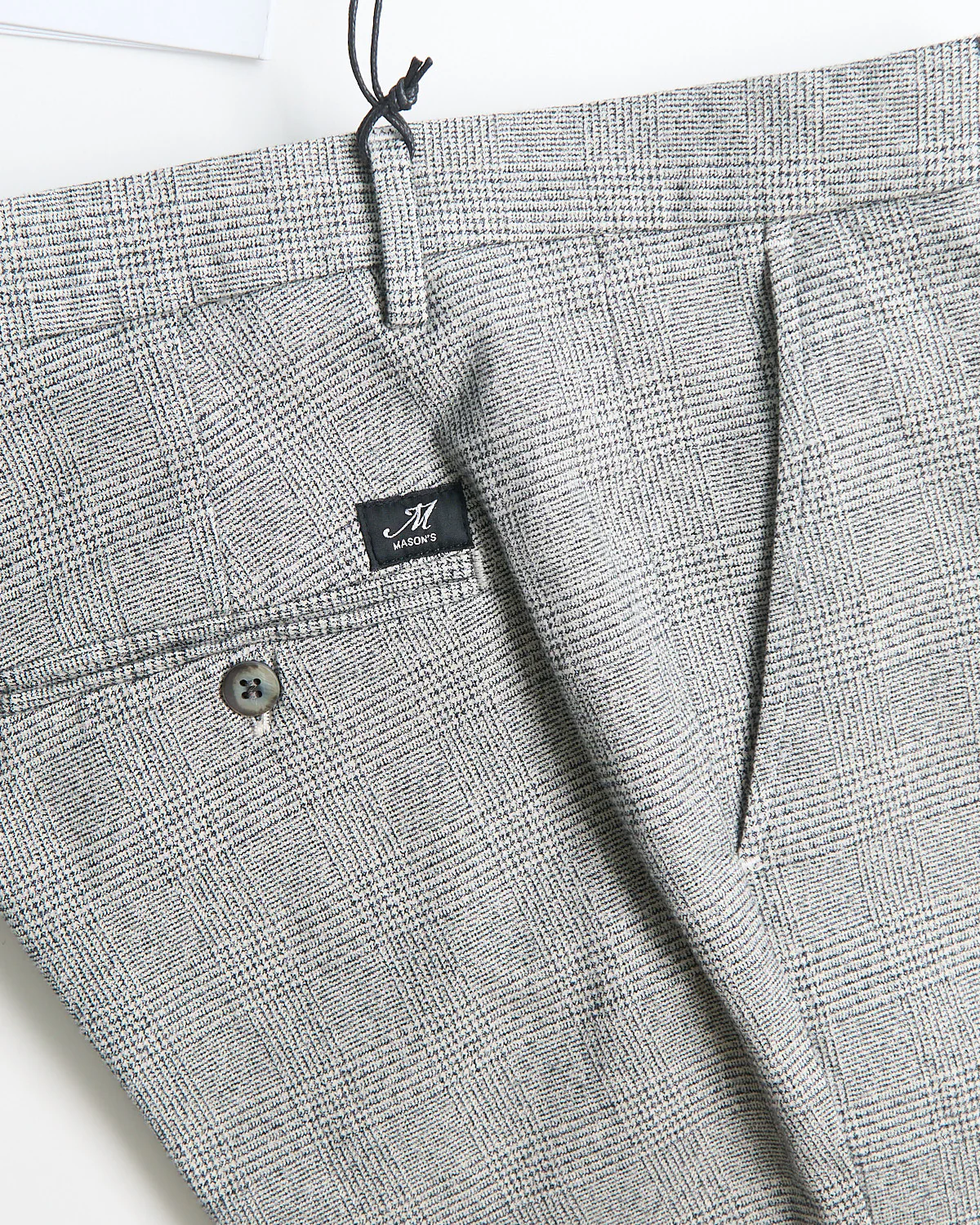 'Torino' Stretch Tailored Fit Glenurquhart Plaid Smart Casual Pants - Image 3