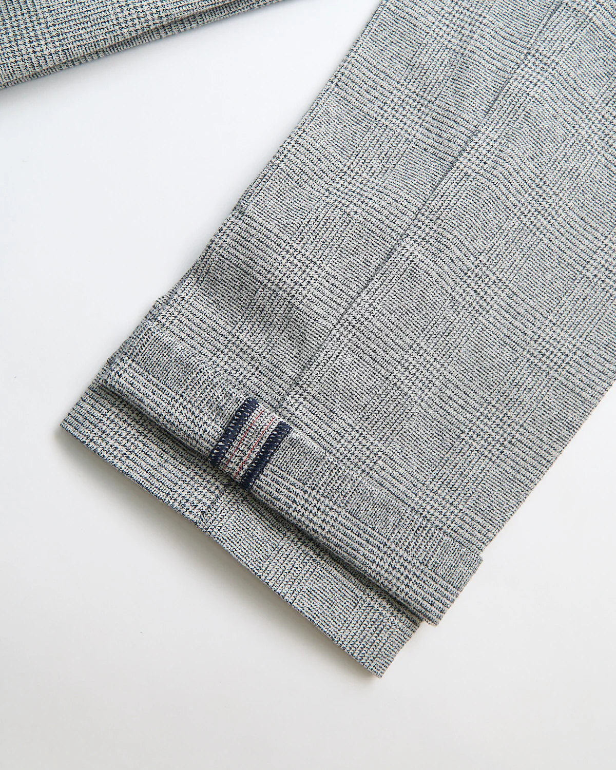 'Torino' Stretch Tailored Fit Glenurquhart Plaid Smart Casual Pants - Image 4