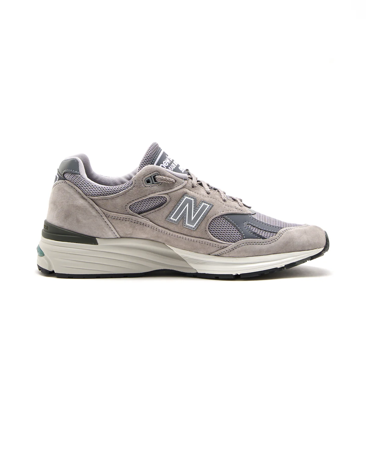 Grey & White Made In Uk 991 V2 Sneakers - Image 2