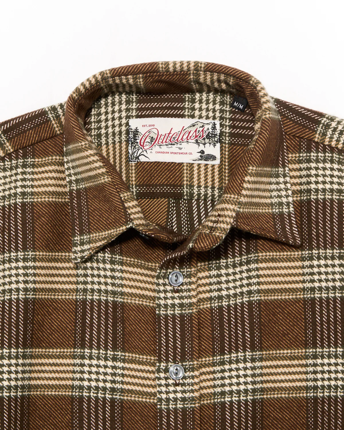 Brown Houndstooth Blanket Easy Shirt - Image 3