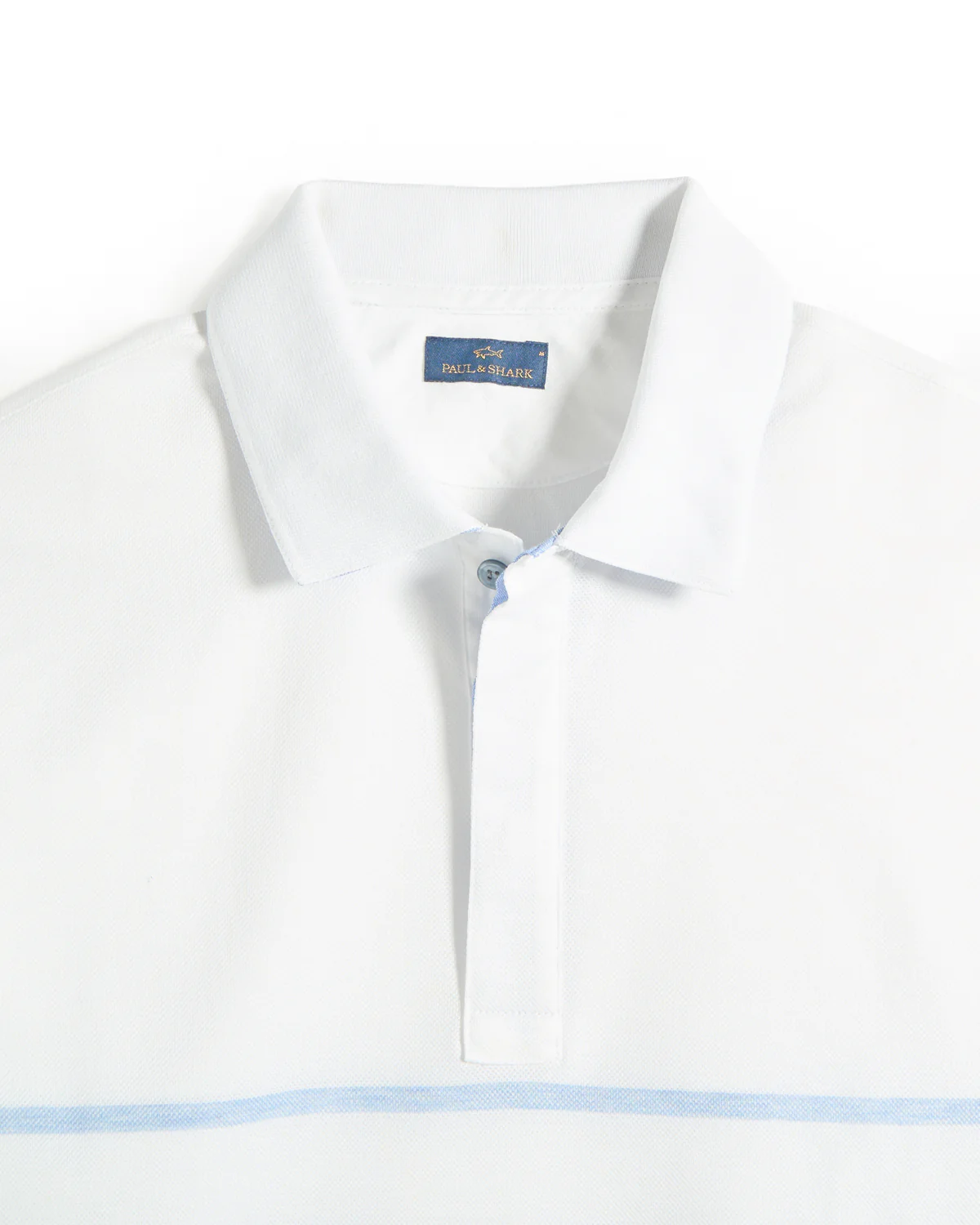 Fine Piqué Cotton Striped Polo Shirt - Image 2