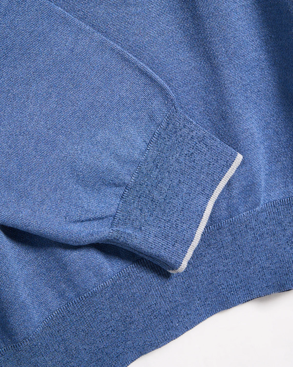 Silk-Cotton Blend Half Zip Sweater - Image 4