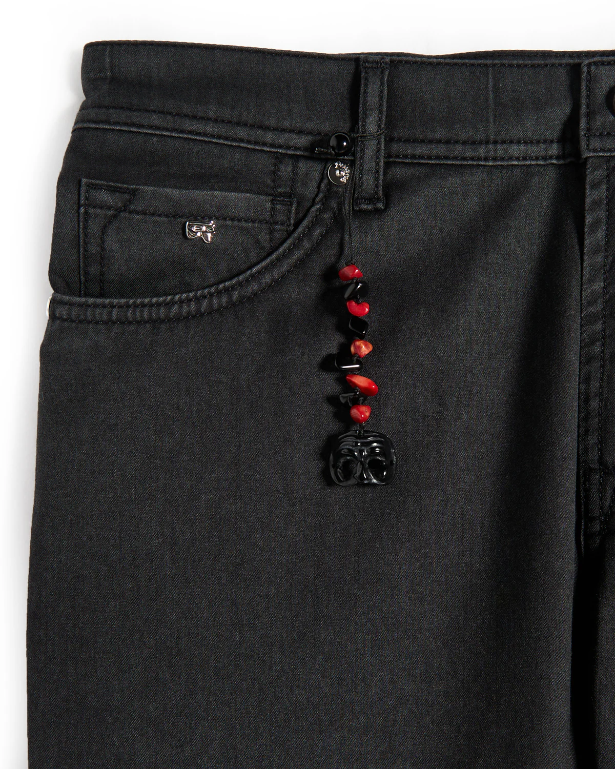 'Nerano' Stretch Wool 5 Pocket Pants - Image 4
