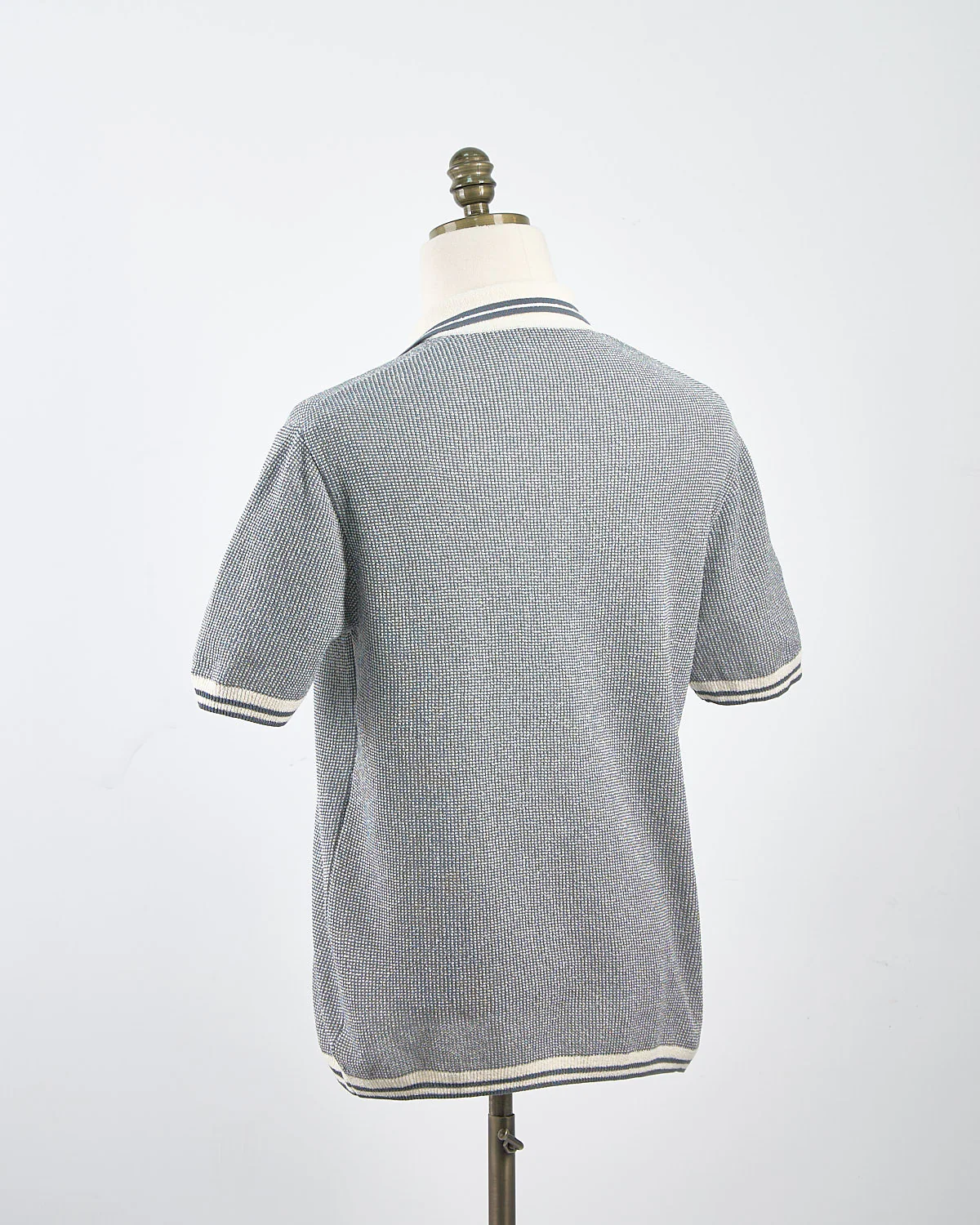 Cotton Bouclé Piqué Tipped Polo Shirt - Image 2