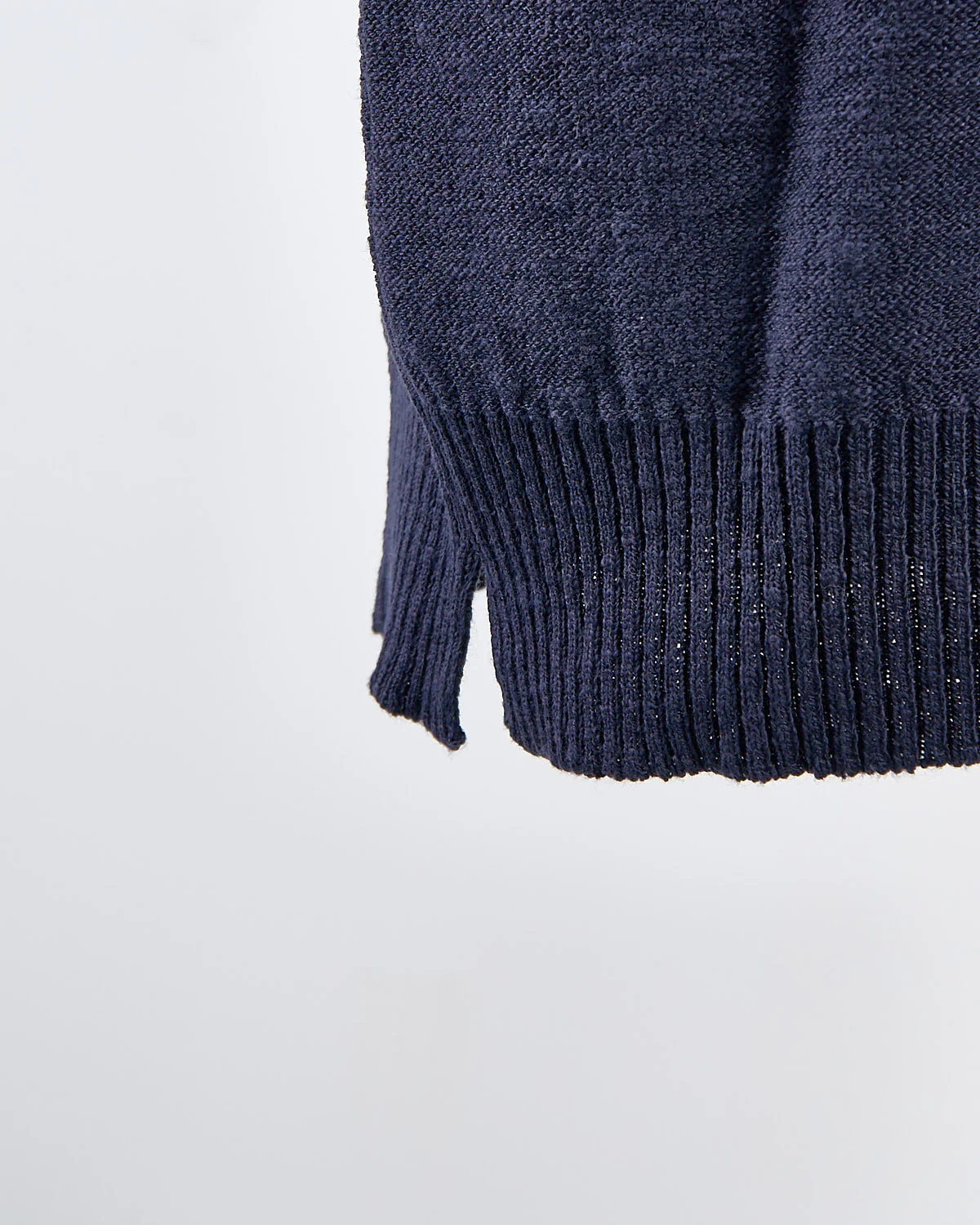 Relaxed Fit Cotton & Linen Ribbed Collar Polo - Image 7