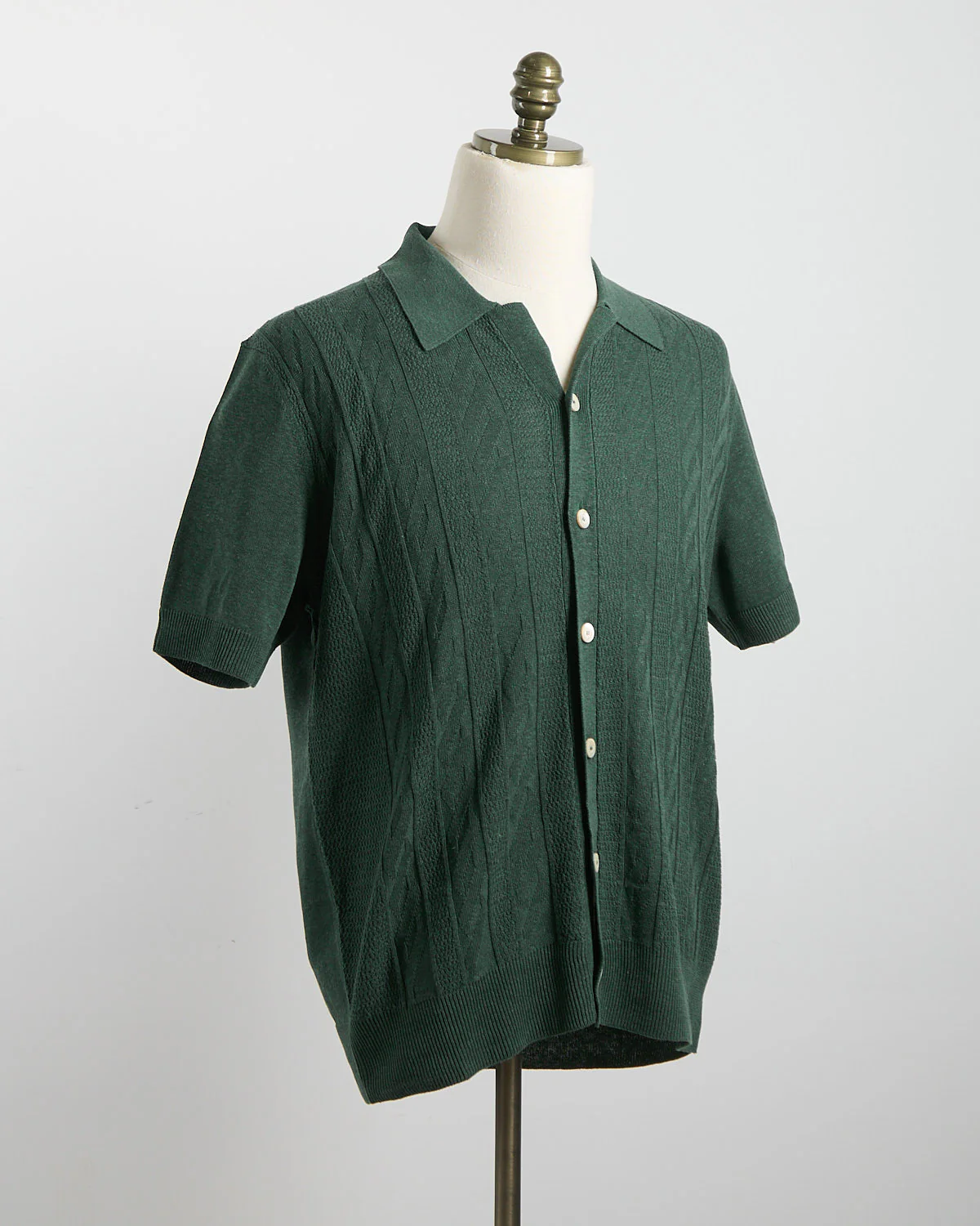 14 Gauge Links Weave Short Sleeve Shirt