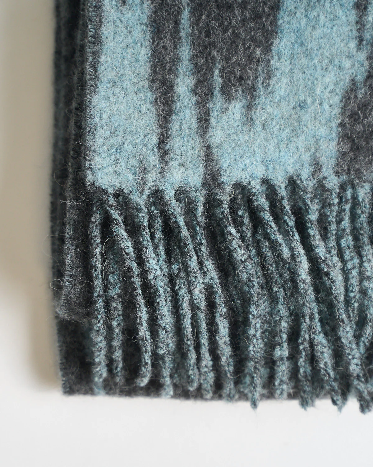 Plush Digital Jacquard Alpaca & Wool Scarf - Image 4