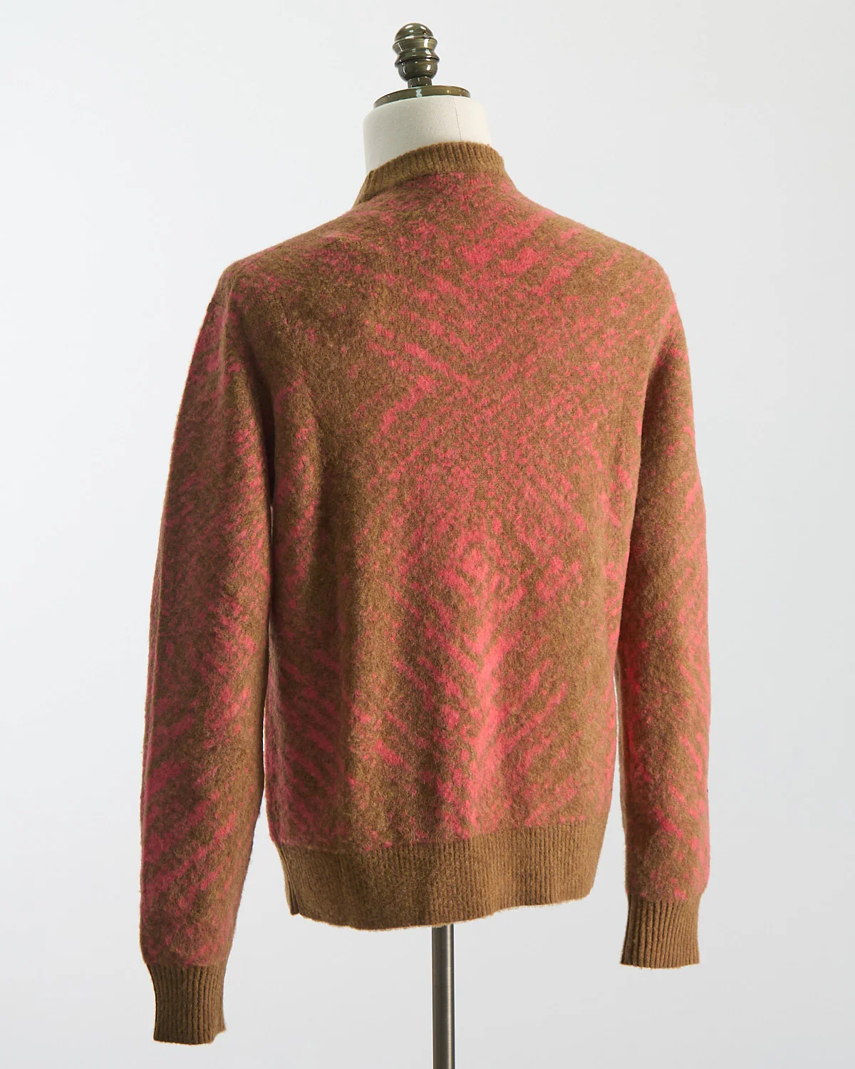Wool Girocollo Punto Jaquard Pixel Pettinato Sweater - Image 9