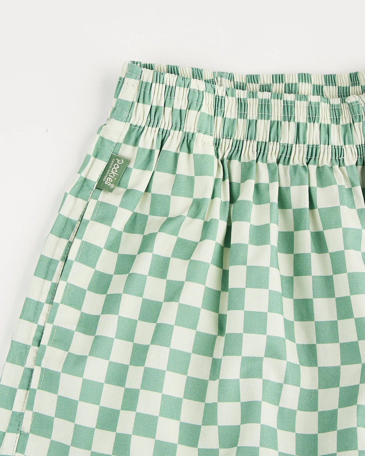 Green Checkered Cotton Boxers With Pockets - Image 2