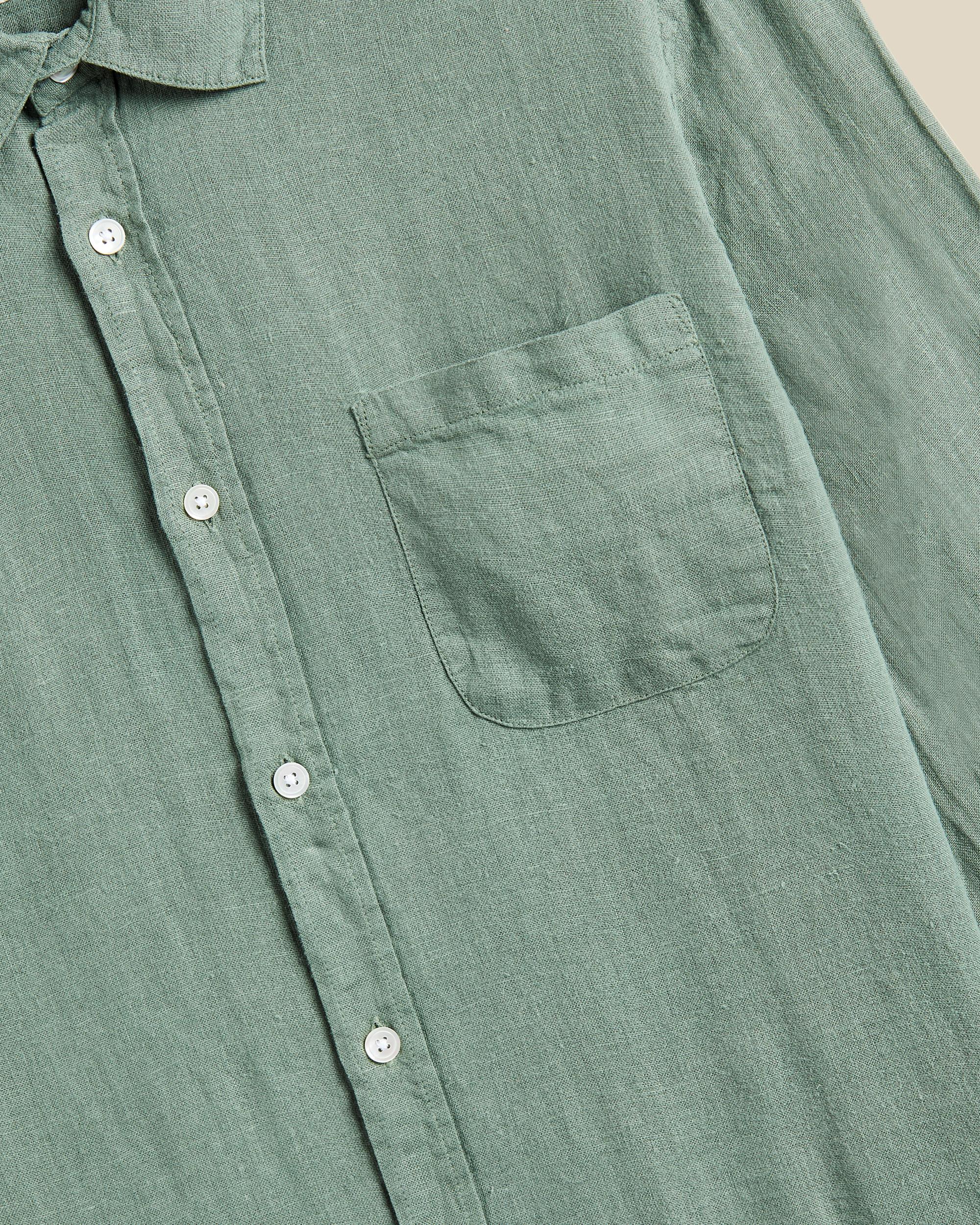 Long Sleeve Linen Shirt - Image 3