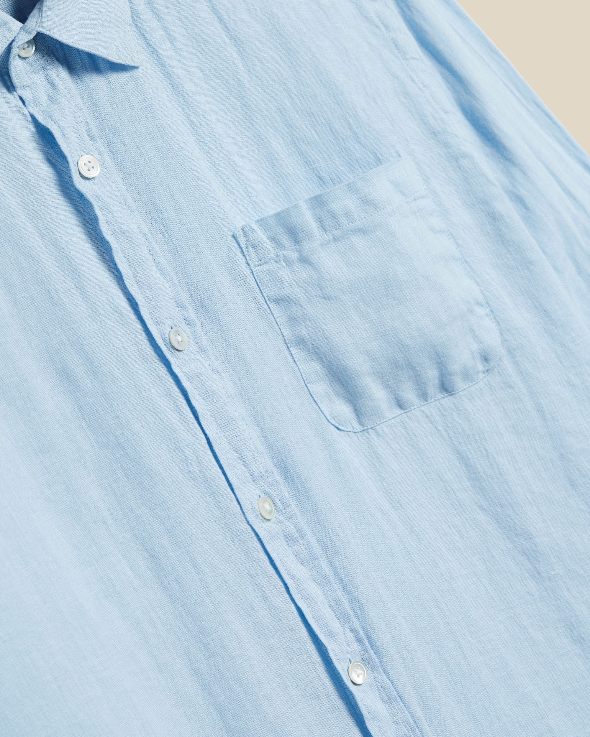 Long Sleeve Linen Shirt - Image 3