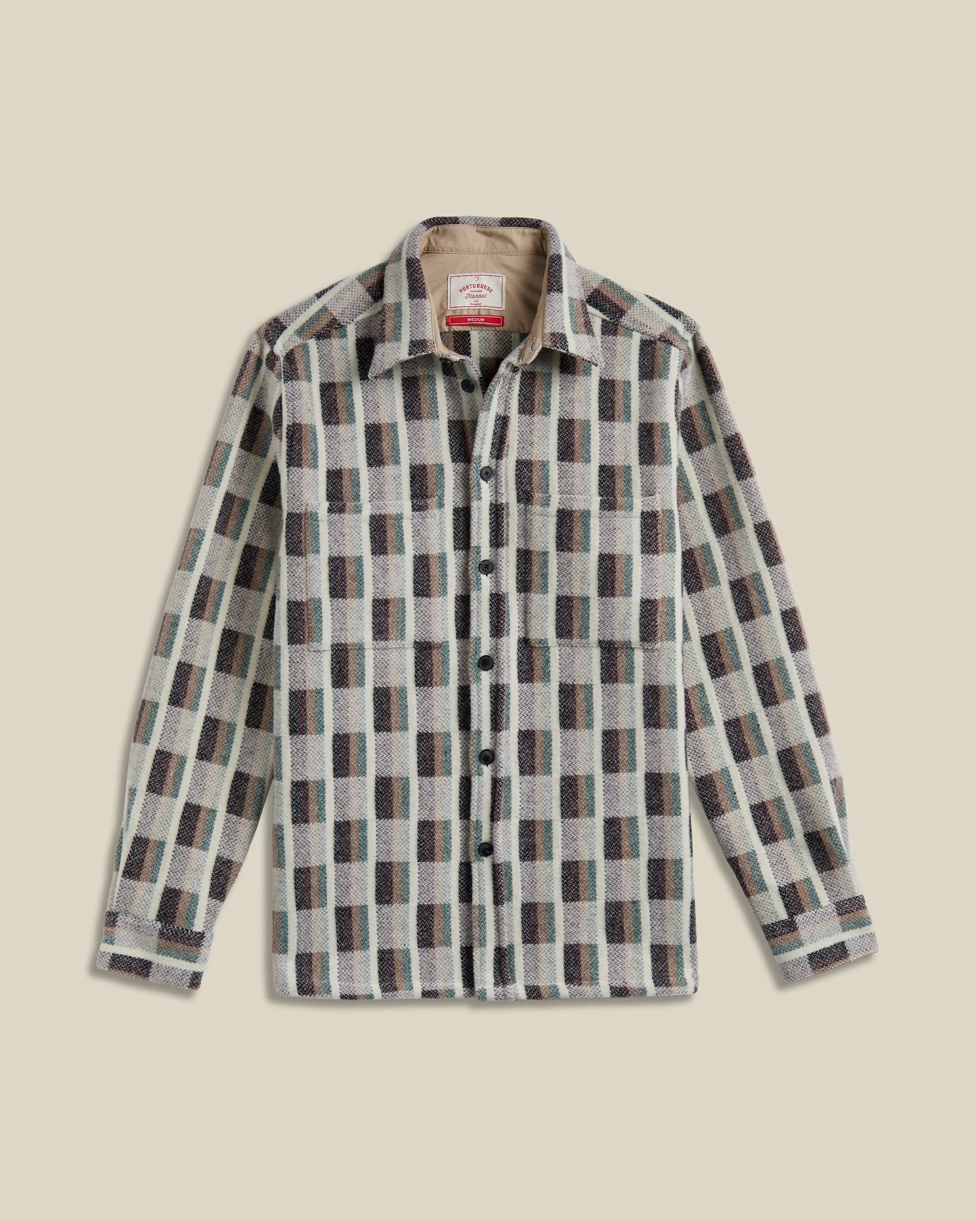 Merino Wool Jacquard Chunky Overshirt
