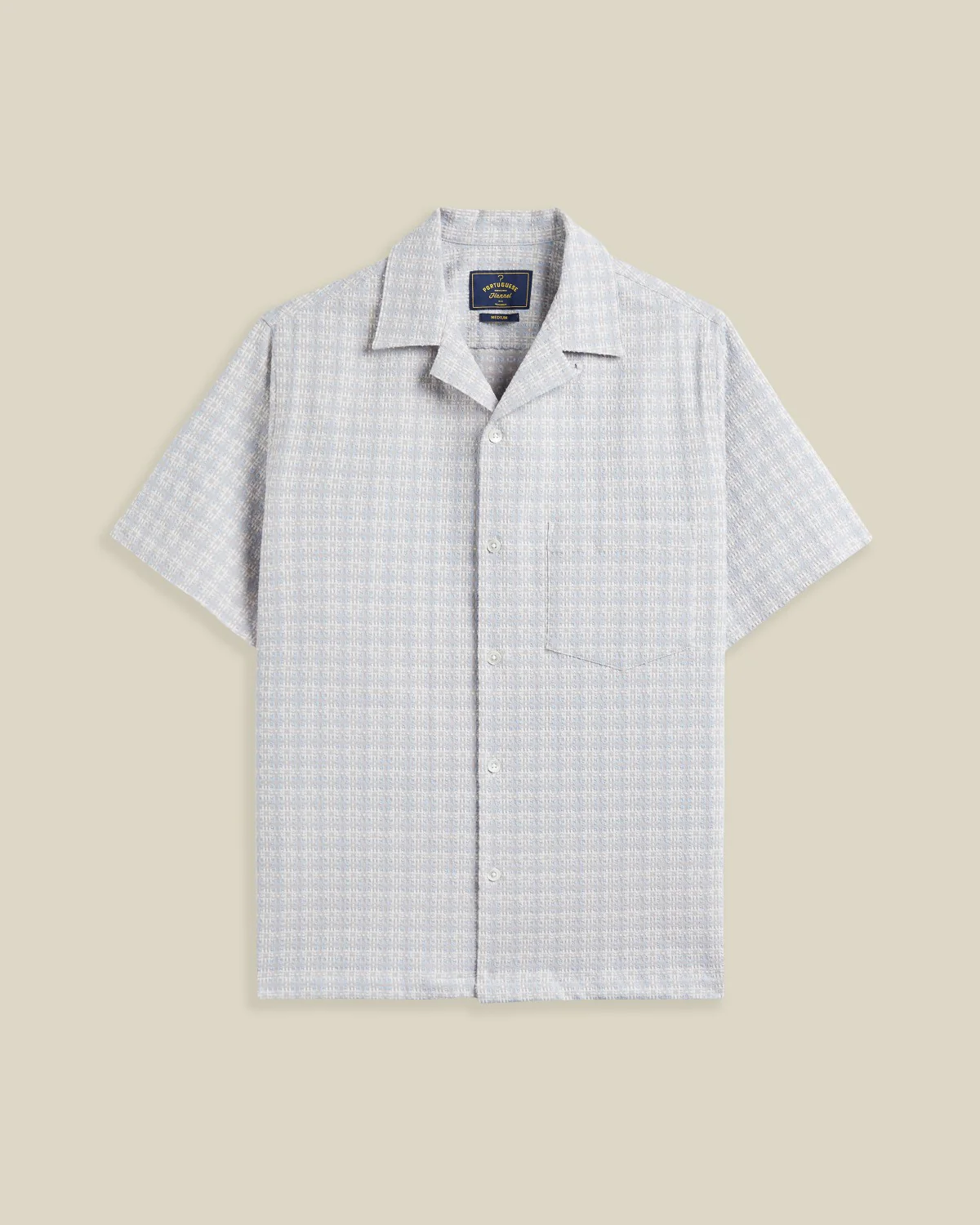 'Polen' Jacquard Camp Collar Shirt