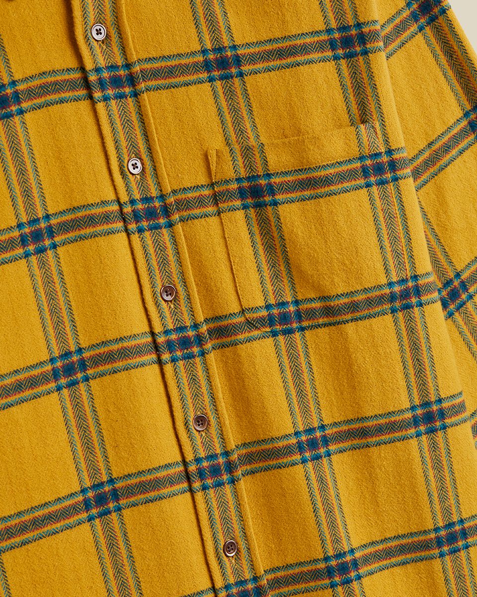 Standard Yellow Plaid Flannel Shirt - Image 3