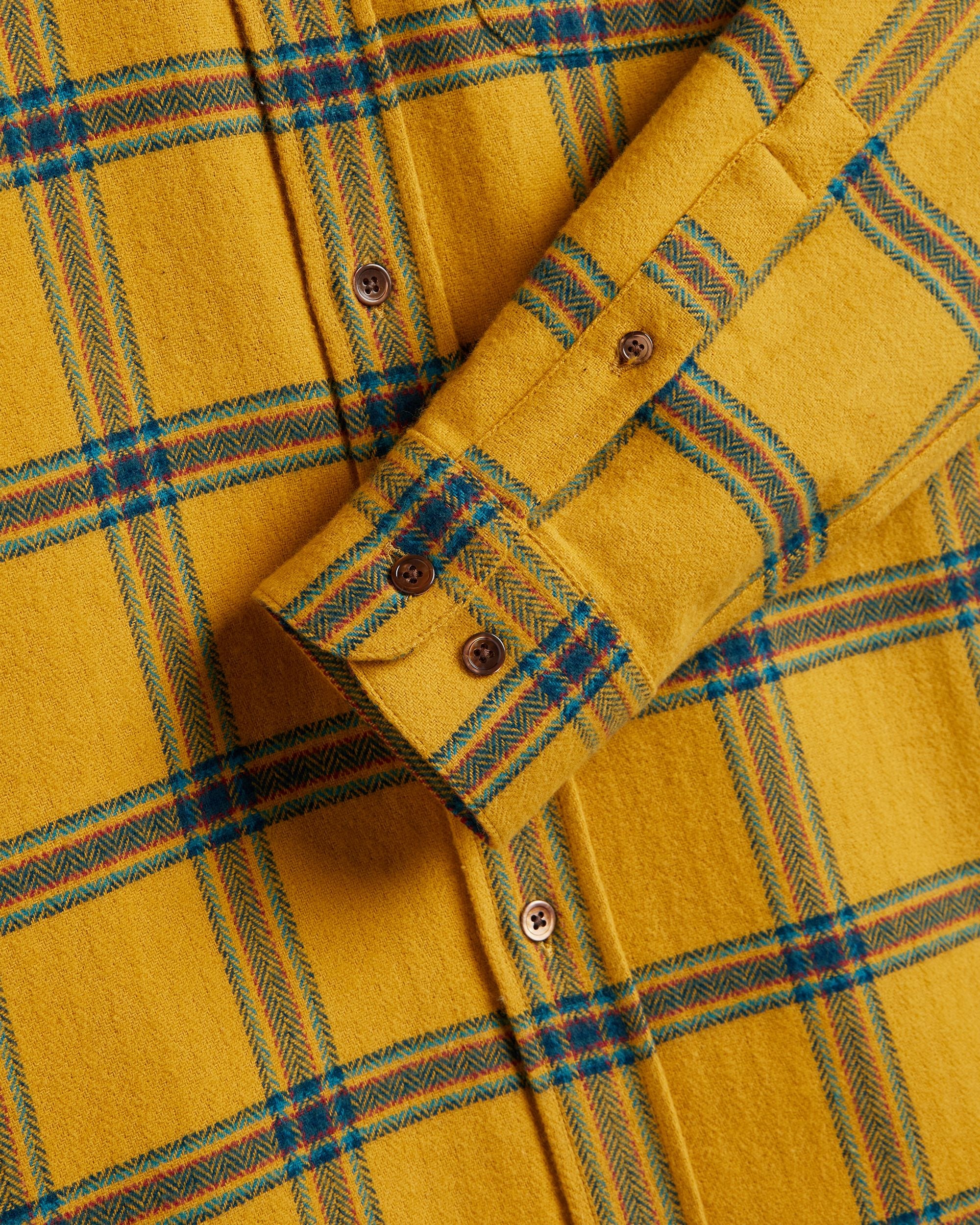 Standard Yellow Plaid Flannel Shirt - Image 4