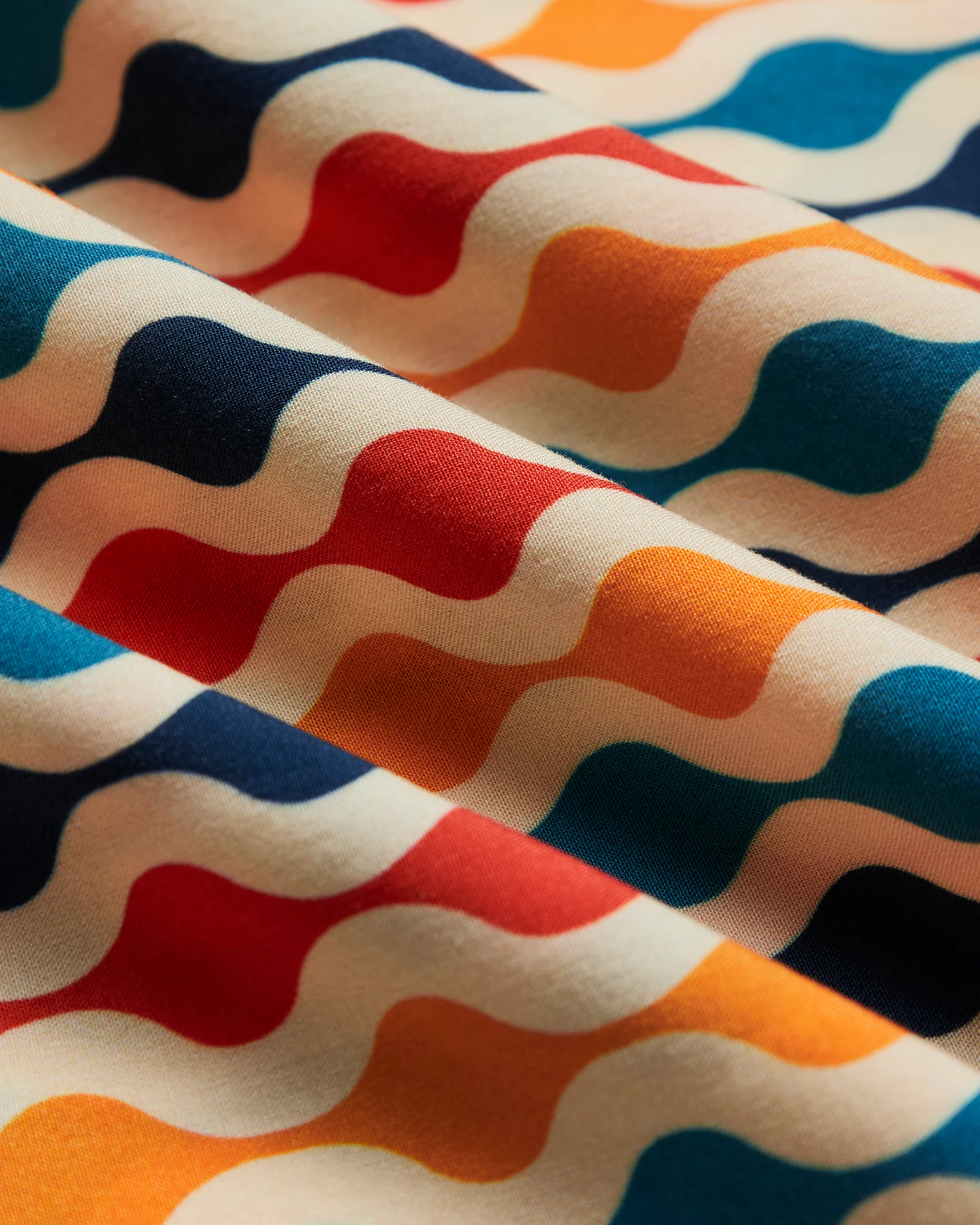 Viscose 'Drop' Retro Squiggles Camp Shirt - Image 2