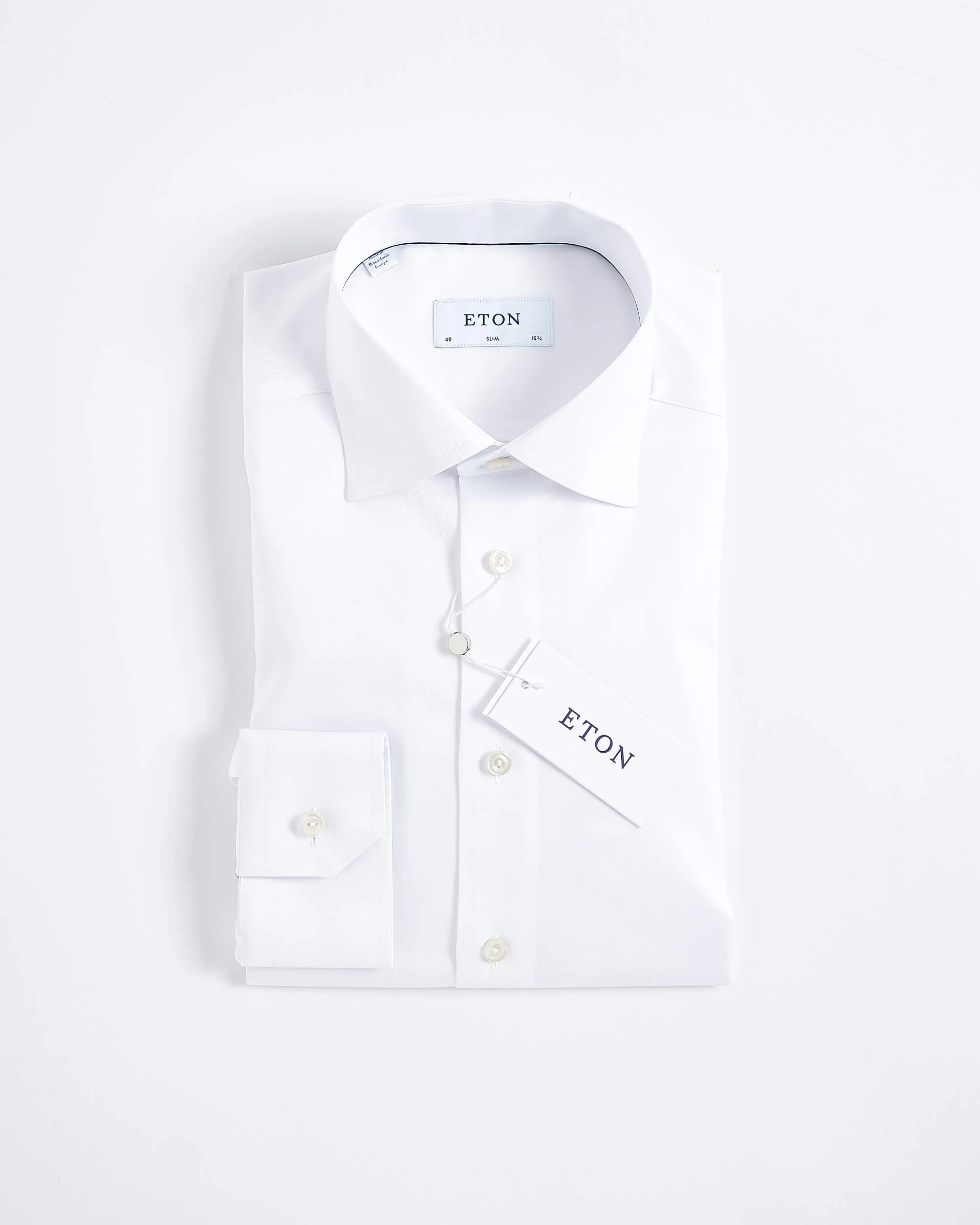 Signature Twill Super Slim Shirt / White
