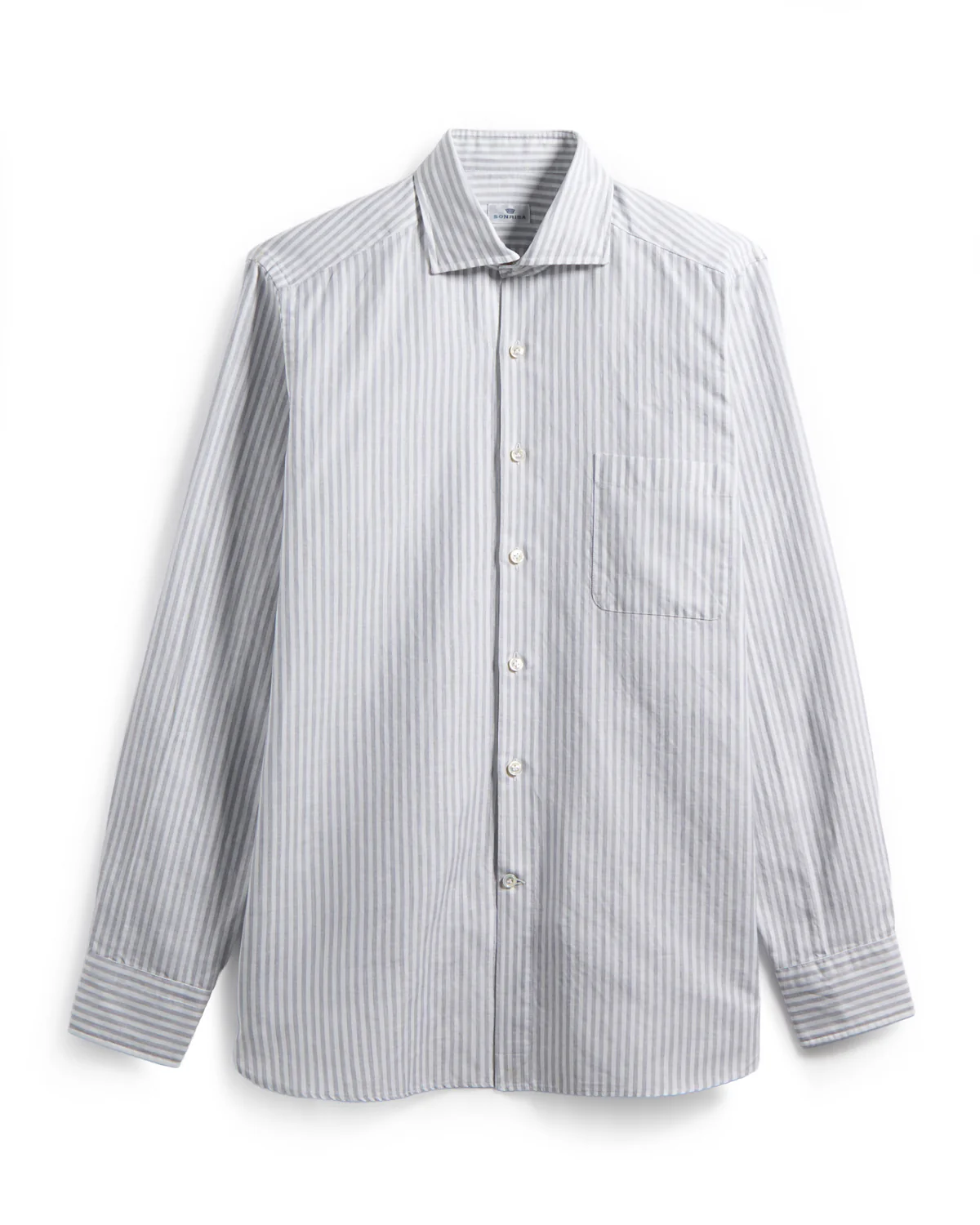 Cotton Linen Grey Bengal Shirt