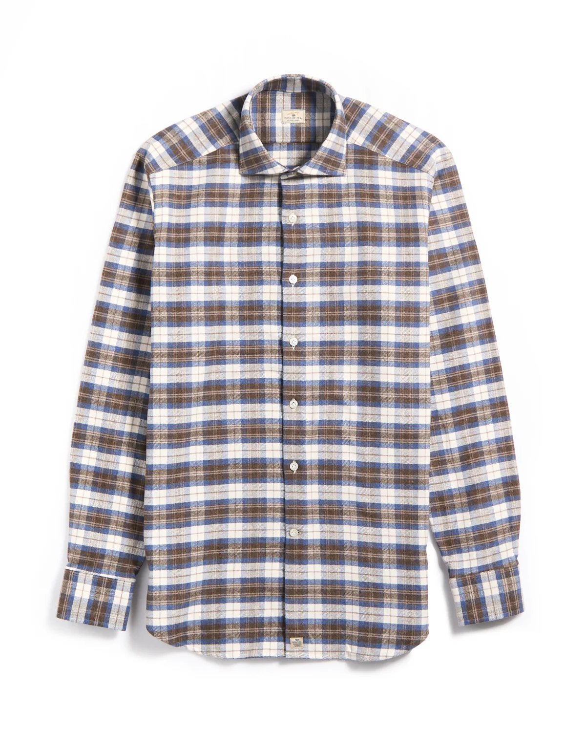 Lofty Flannel Check Twill Comfort Fit Luxury Sport Shirt