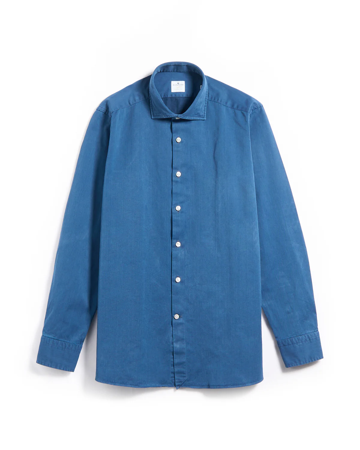 Supima Cotton Stonewash Denim Regular Fit Shirt