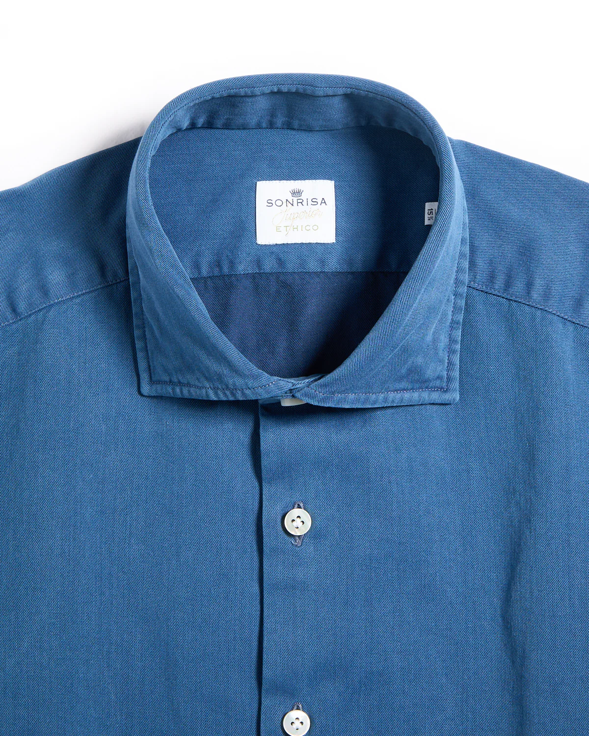 Supima Cotton Stonewash Denim Regular Fit Shirt - Image 2