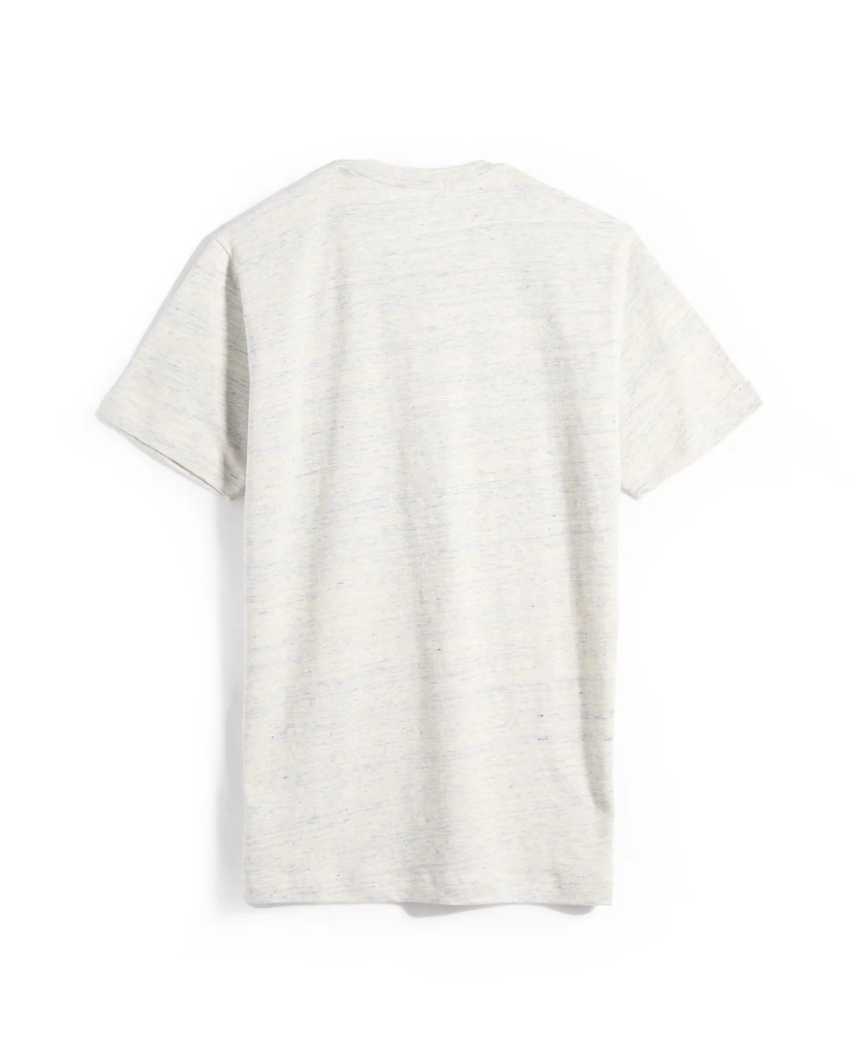 Enno Blue & Ivory Heathered Linen T-Shirt - Image 3